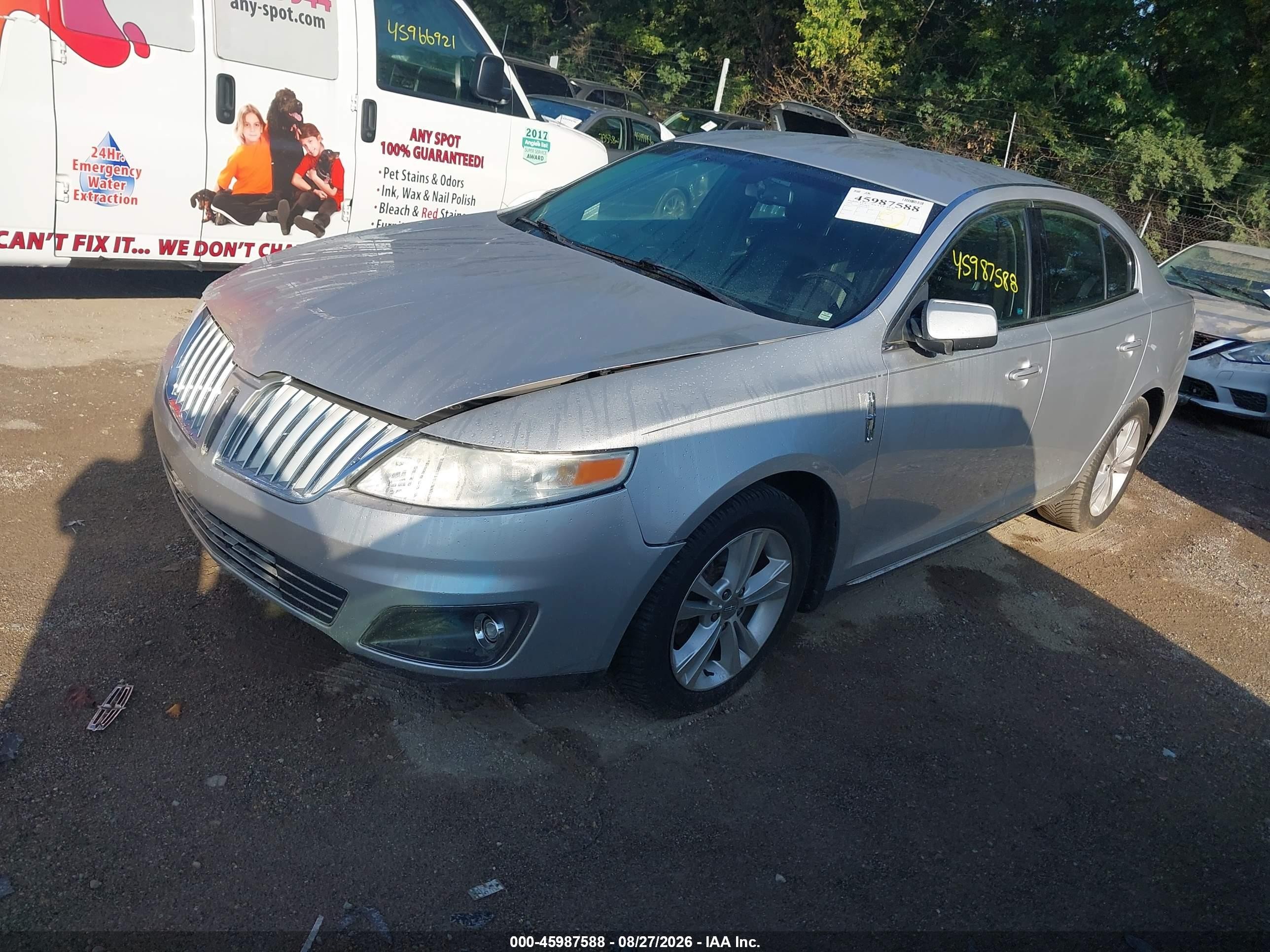 2009 Lincoln Mks   Silver vin: 1LNHM93R49G620419