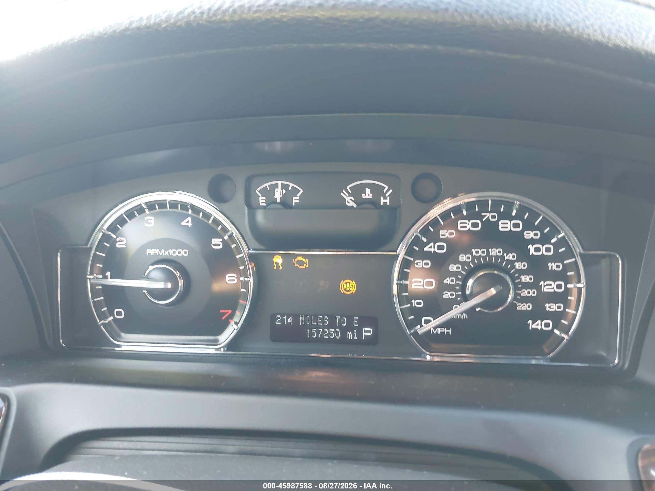 2009 Lincoln Mks   Silver vin: 1LNHM93R49G620419