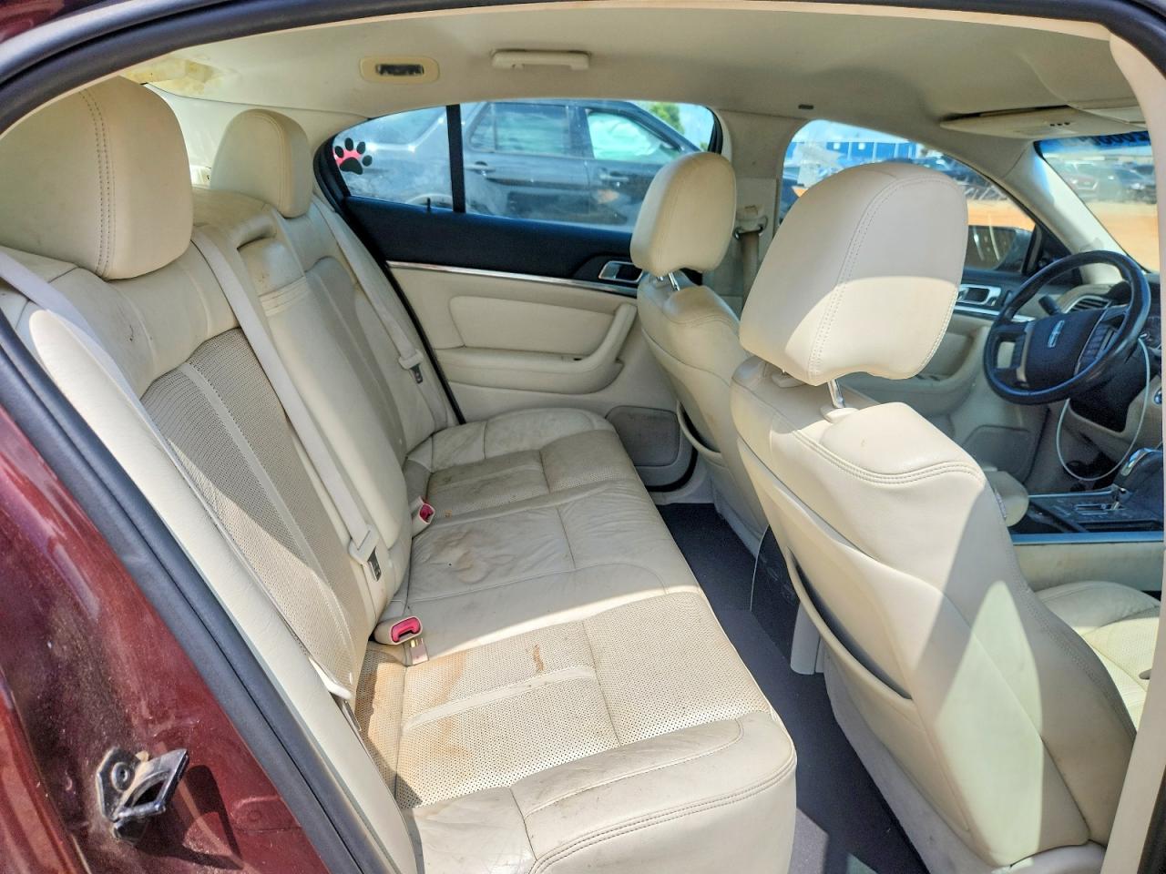 2009 Lincoln Mks Burgundy vin: 1LNHM93R69G605100
