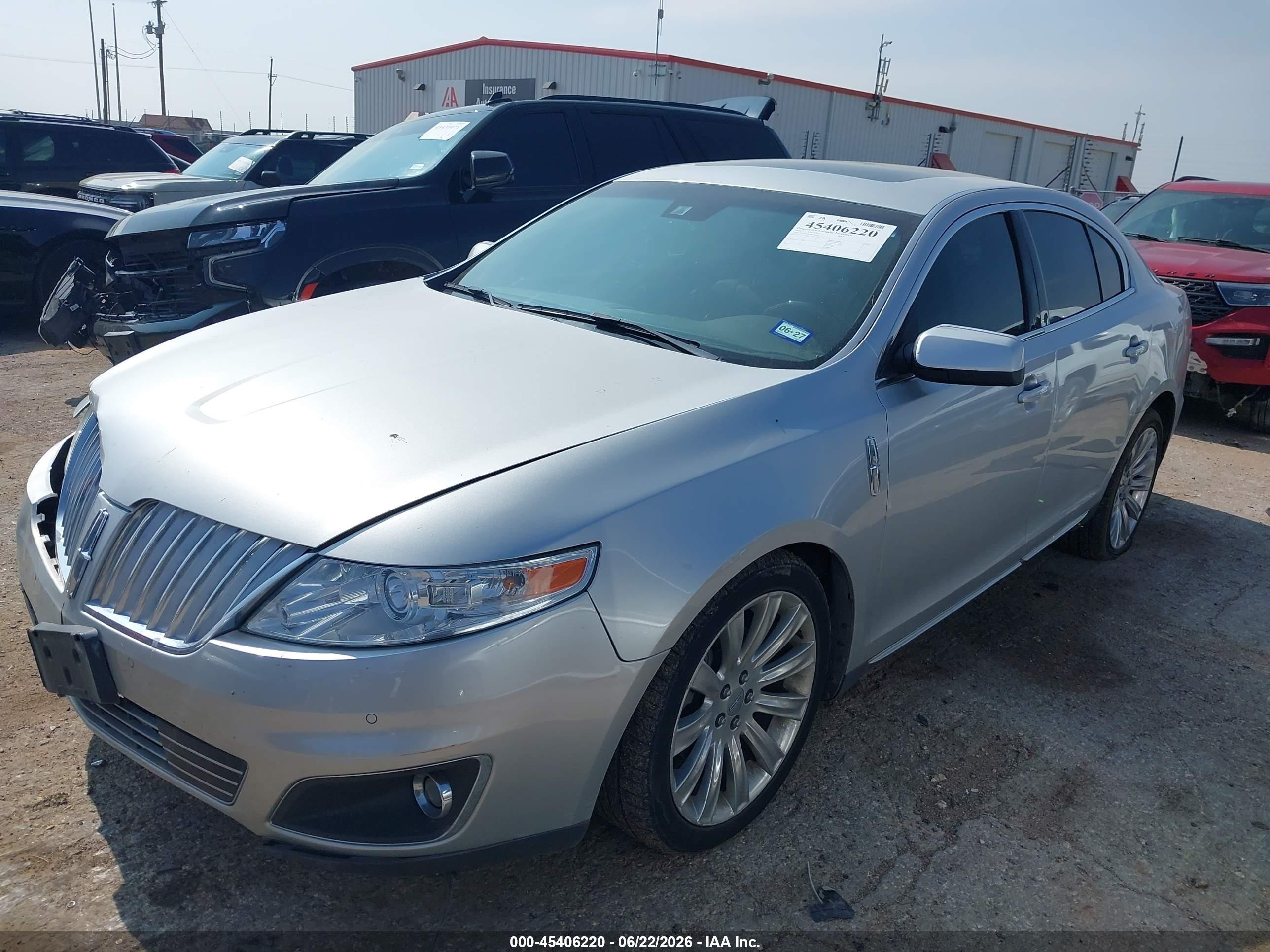2009 Lincoln Mks   Silver vin: 1LNHM93R69G629686
