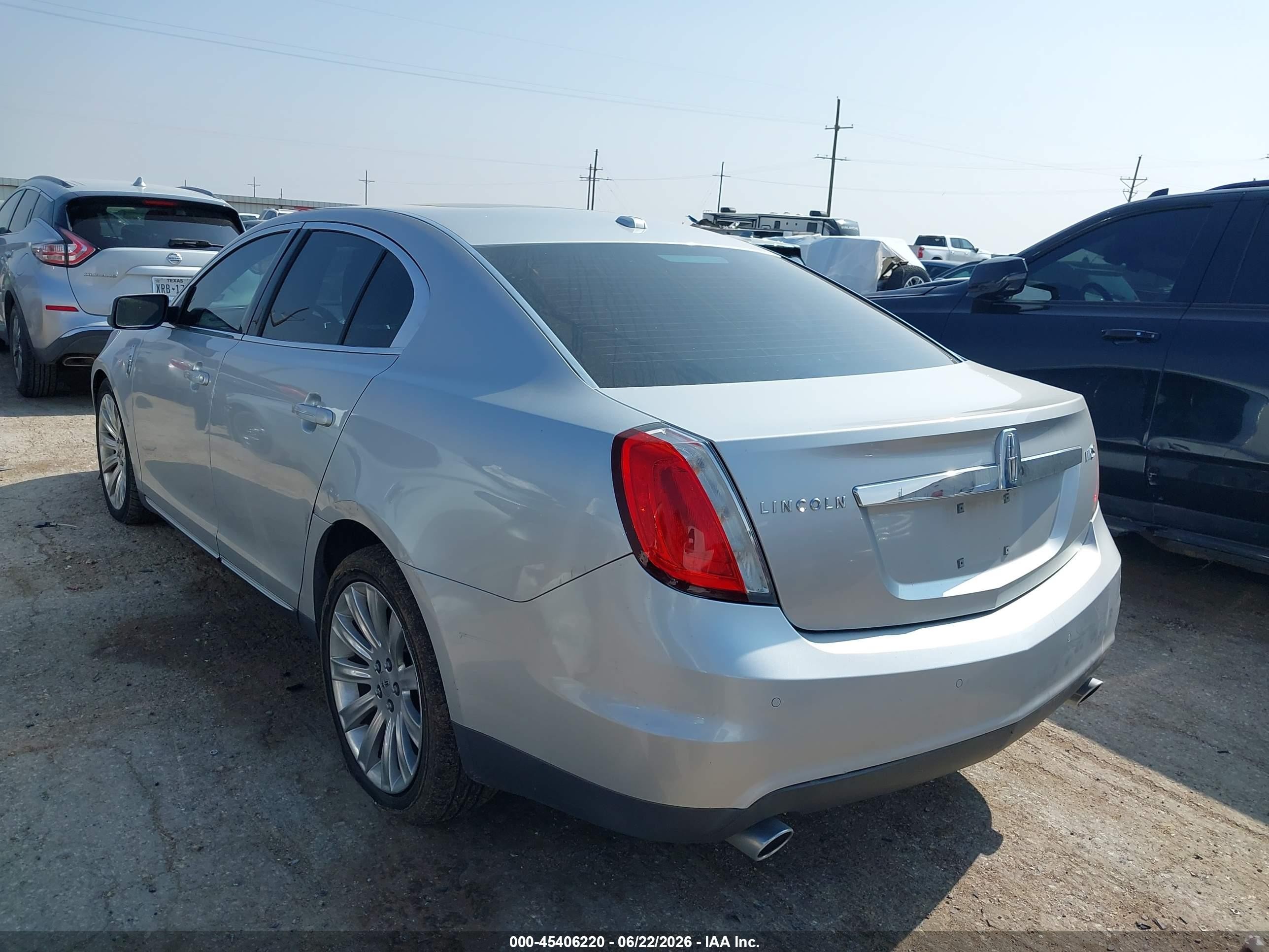2009 Lincoln Mks   Silver vin: 1LNHM93R69G629686