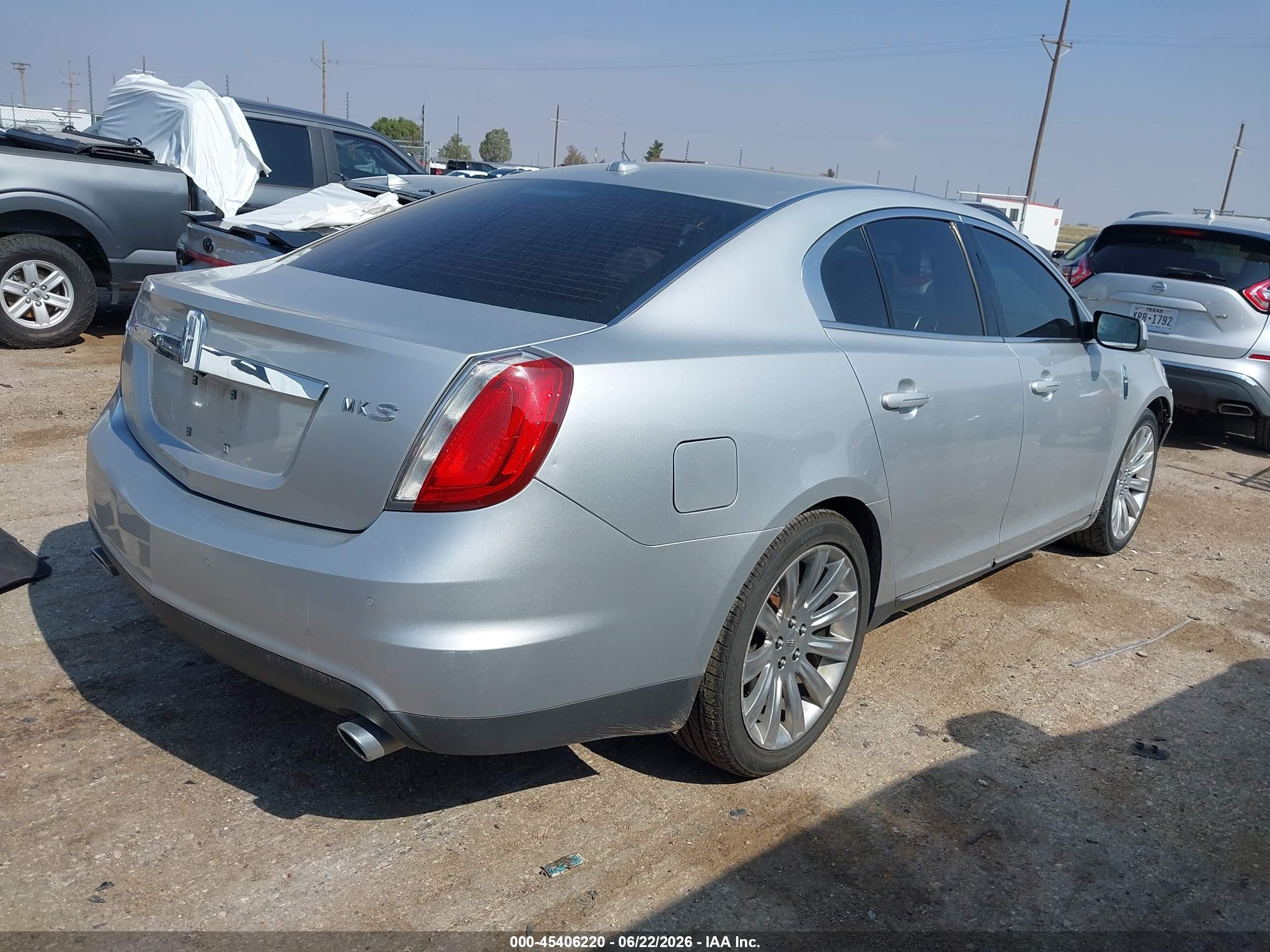 2009 Lincoln Mks   Silver vin: 1LNHM93R69G629686