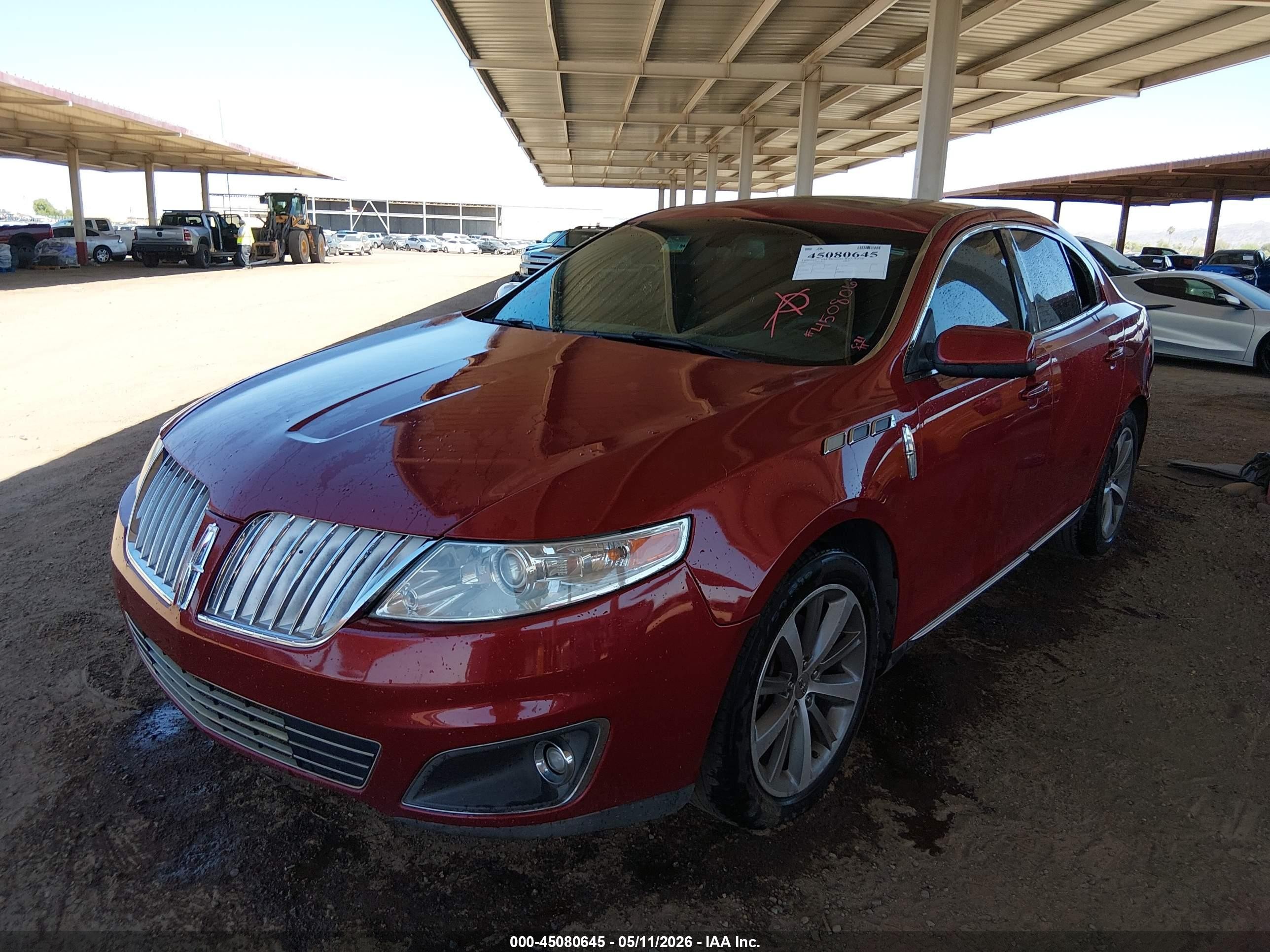 2009 Lincoln Mks   Maroon vin: 1LNHM93R79G611567