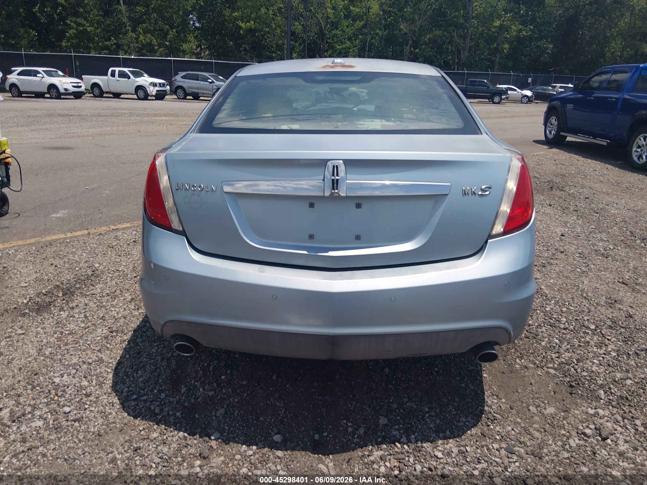 2009 Lincoln Mks   Gray vin: 1LNHM93R89G603137