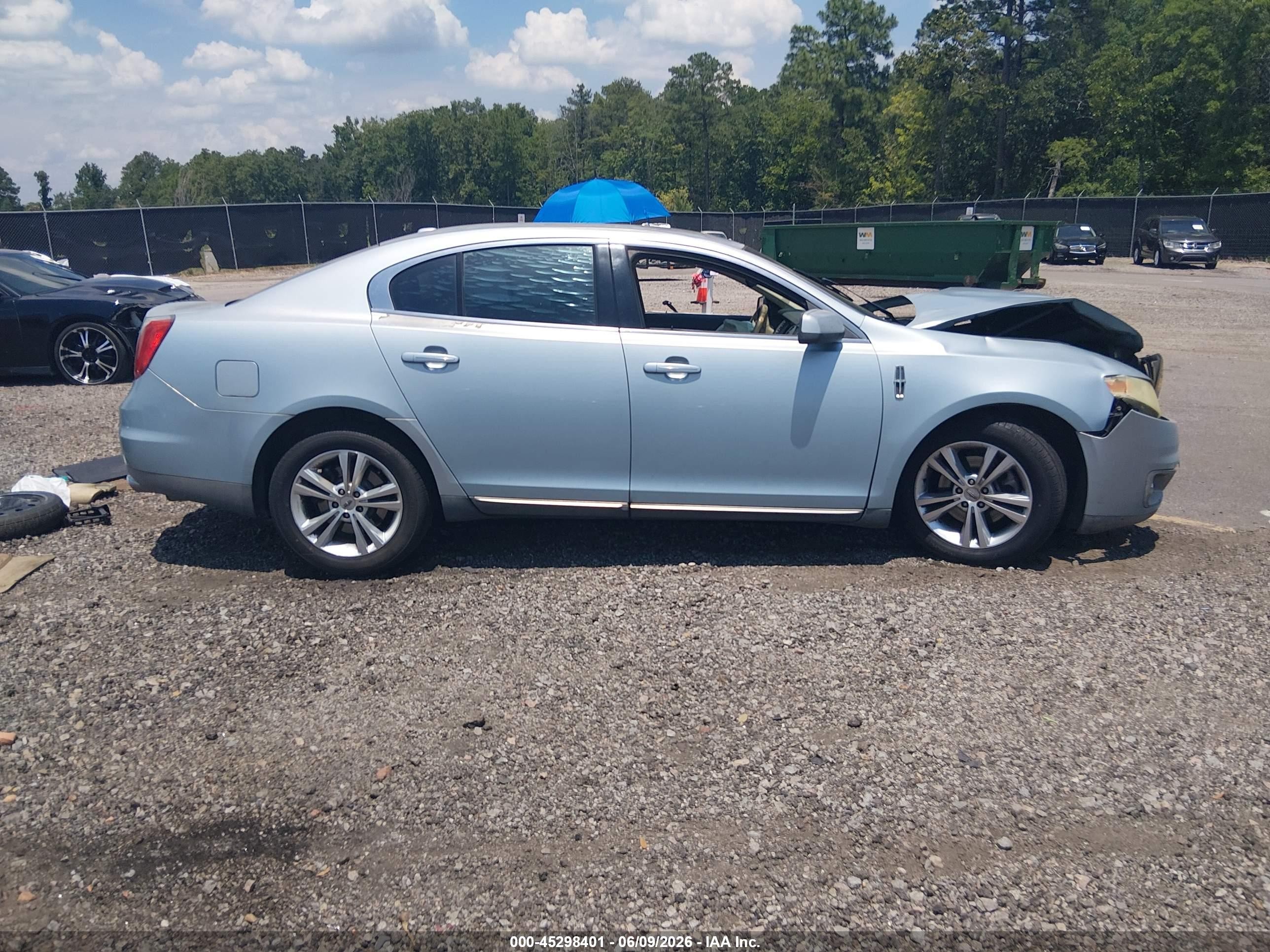 2009 Lincoln Mks   Gray vin: 1LNHM93R89G603137