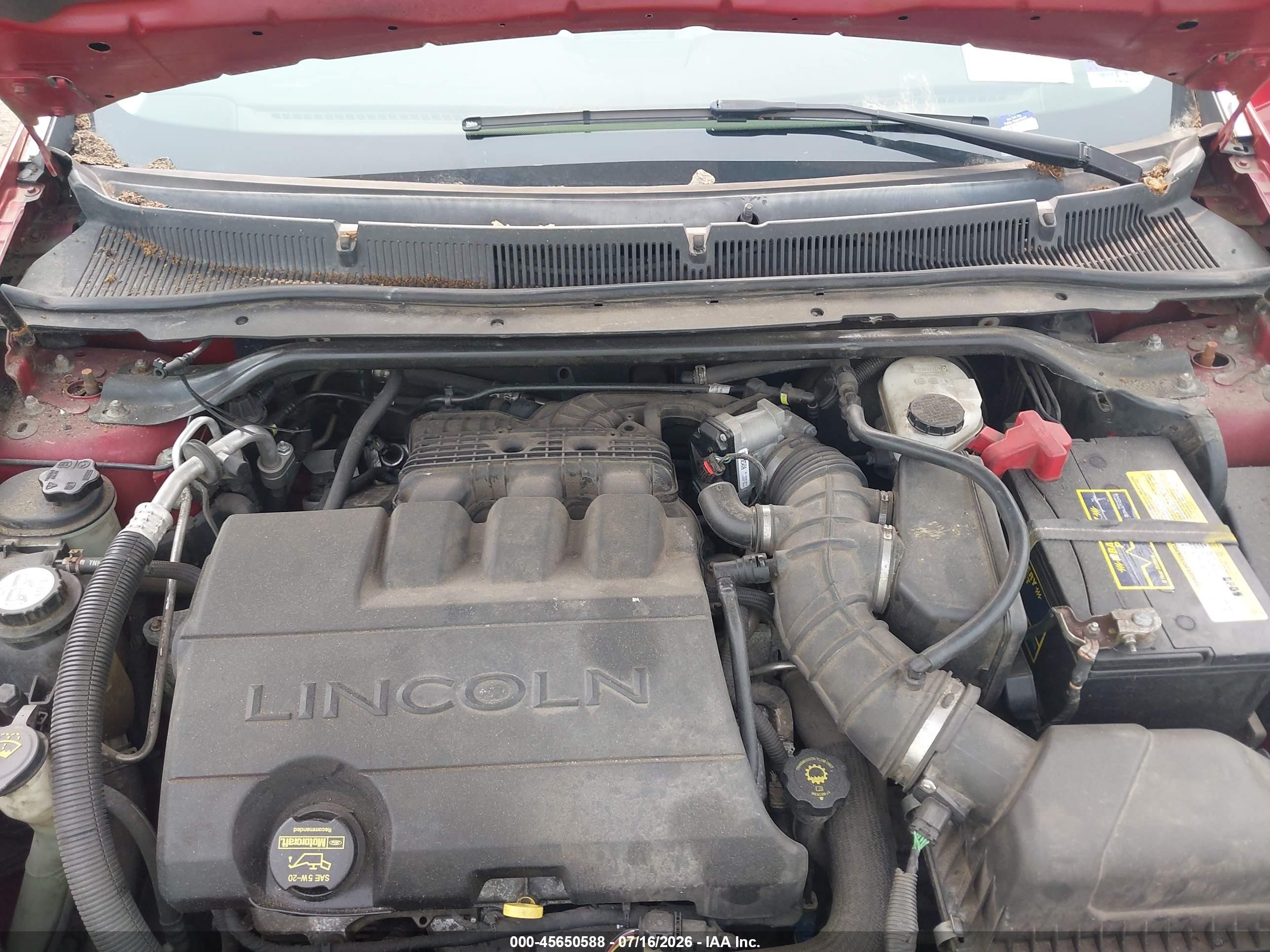 2009 Lincoln Mks   Red vin: 1LNHM93R99G603504