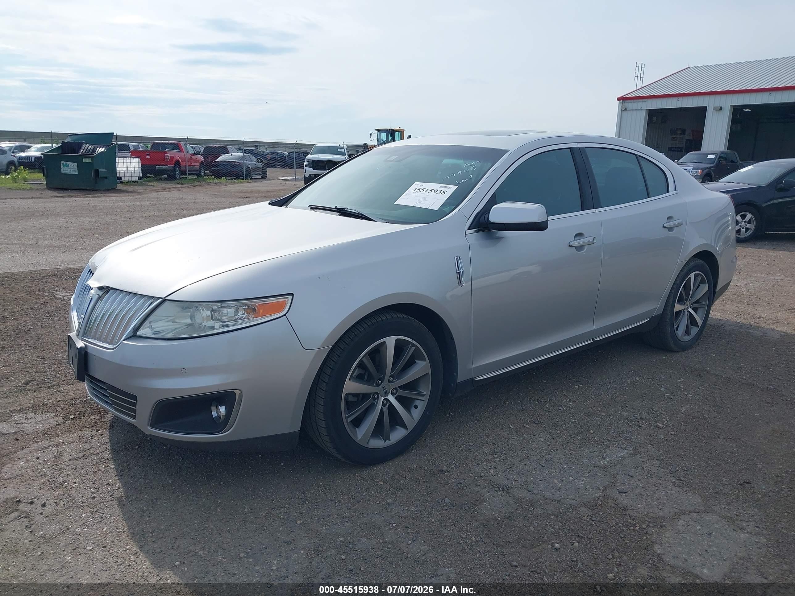 2009 Lincoln Mks   Silver vin: 1LNHM93R99G615264