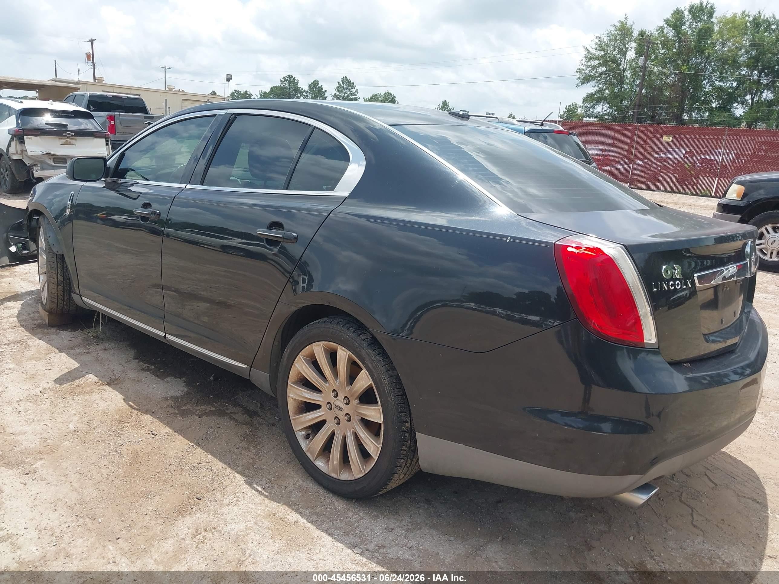 2009 Lincoln Mks   Black vin: 1LNHM93R99G621596
