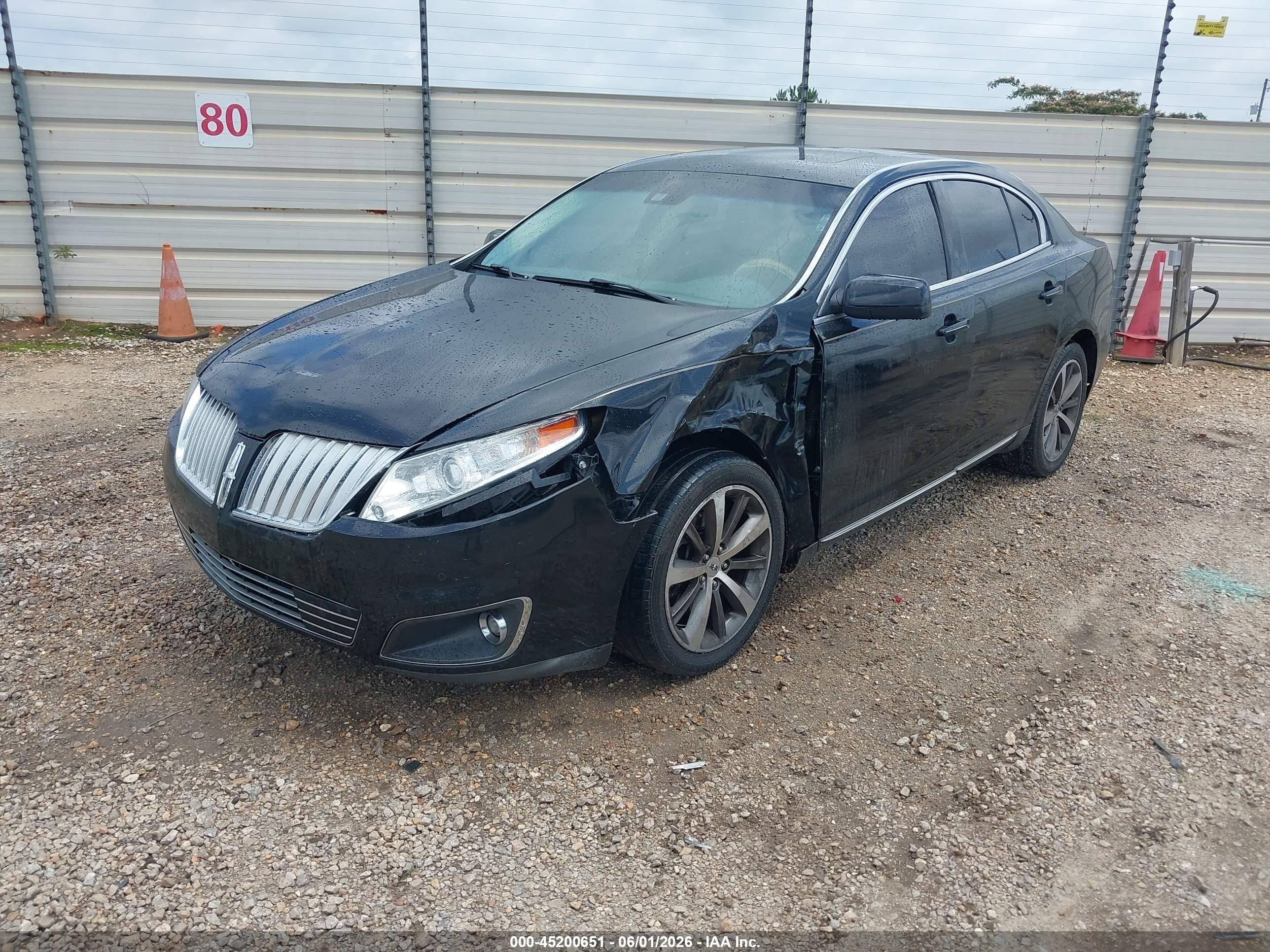 2009 Lincoln Mks   Black vin: 1LNHM93RX9G601244