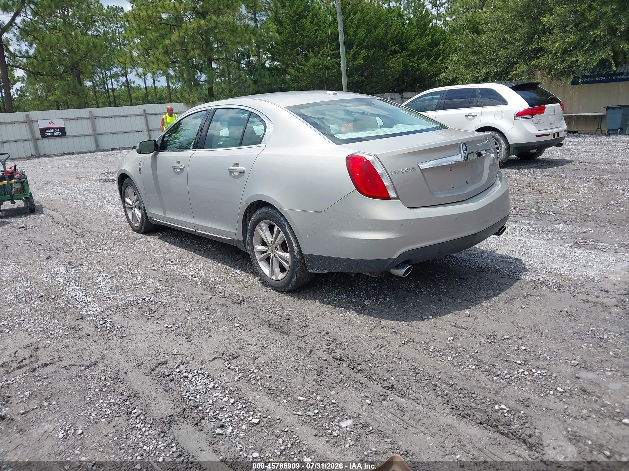 2009 Lincoln Mks   Champagne vin: 1LNHM93RX9G619307