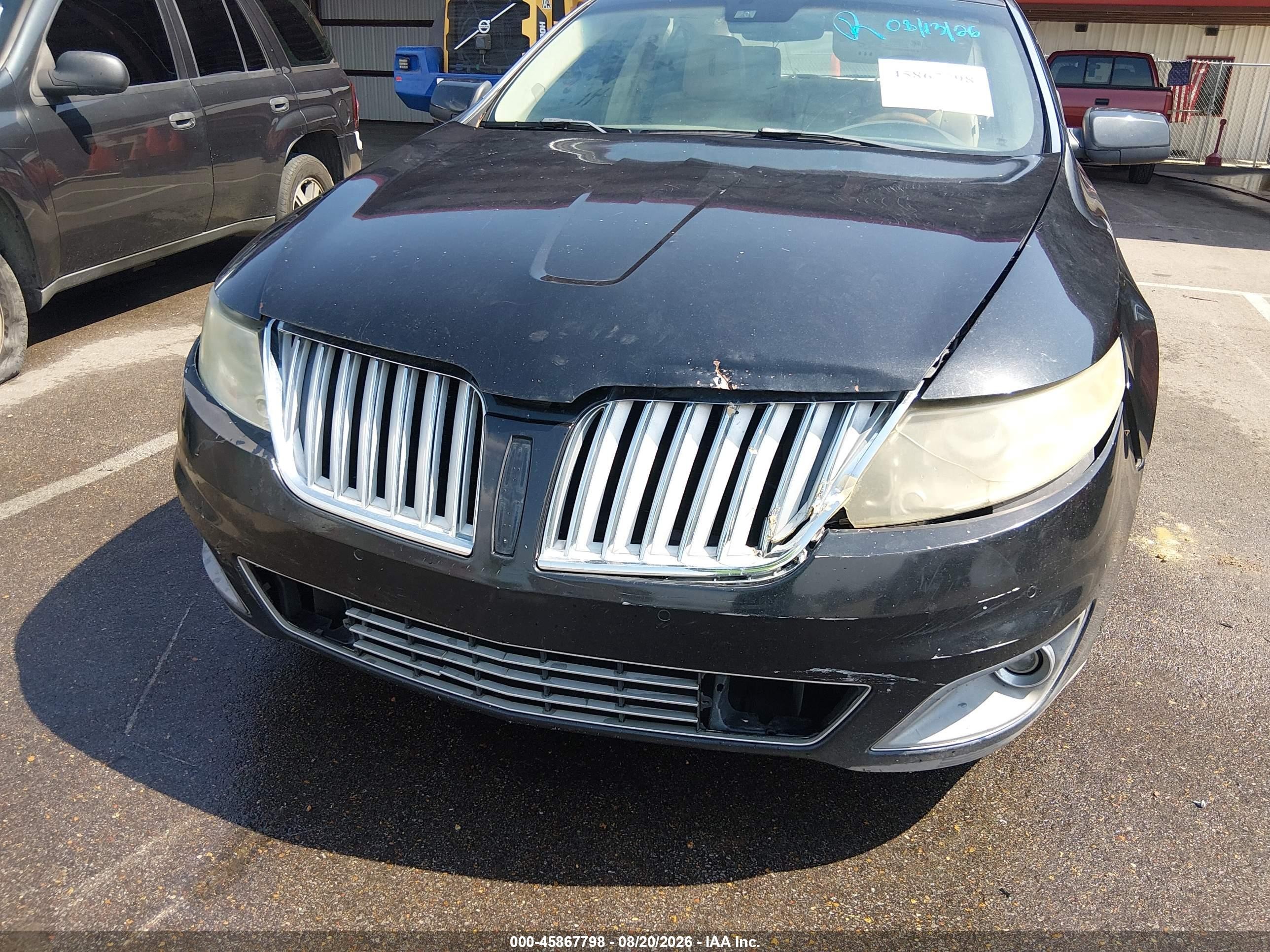 2009 Lincoln Mks   Black vin: 1LNHM93RX9G621378