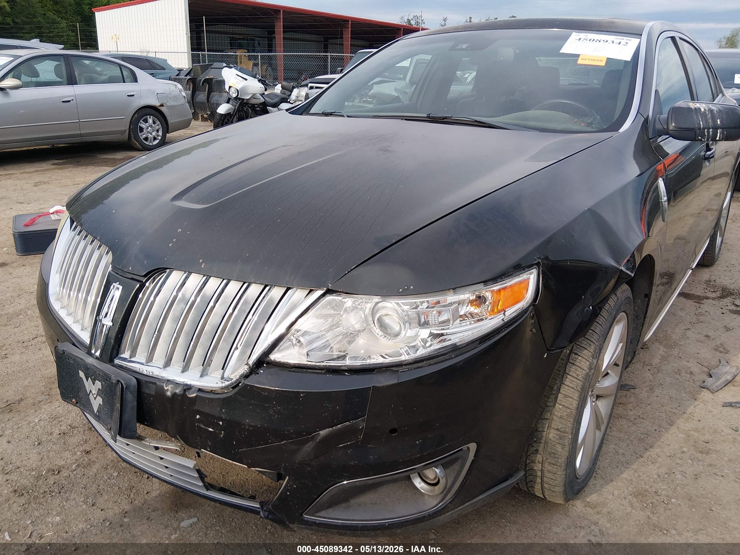 2009 Lincoln Mks Черный vin: 1LNHM94R19G604547