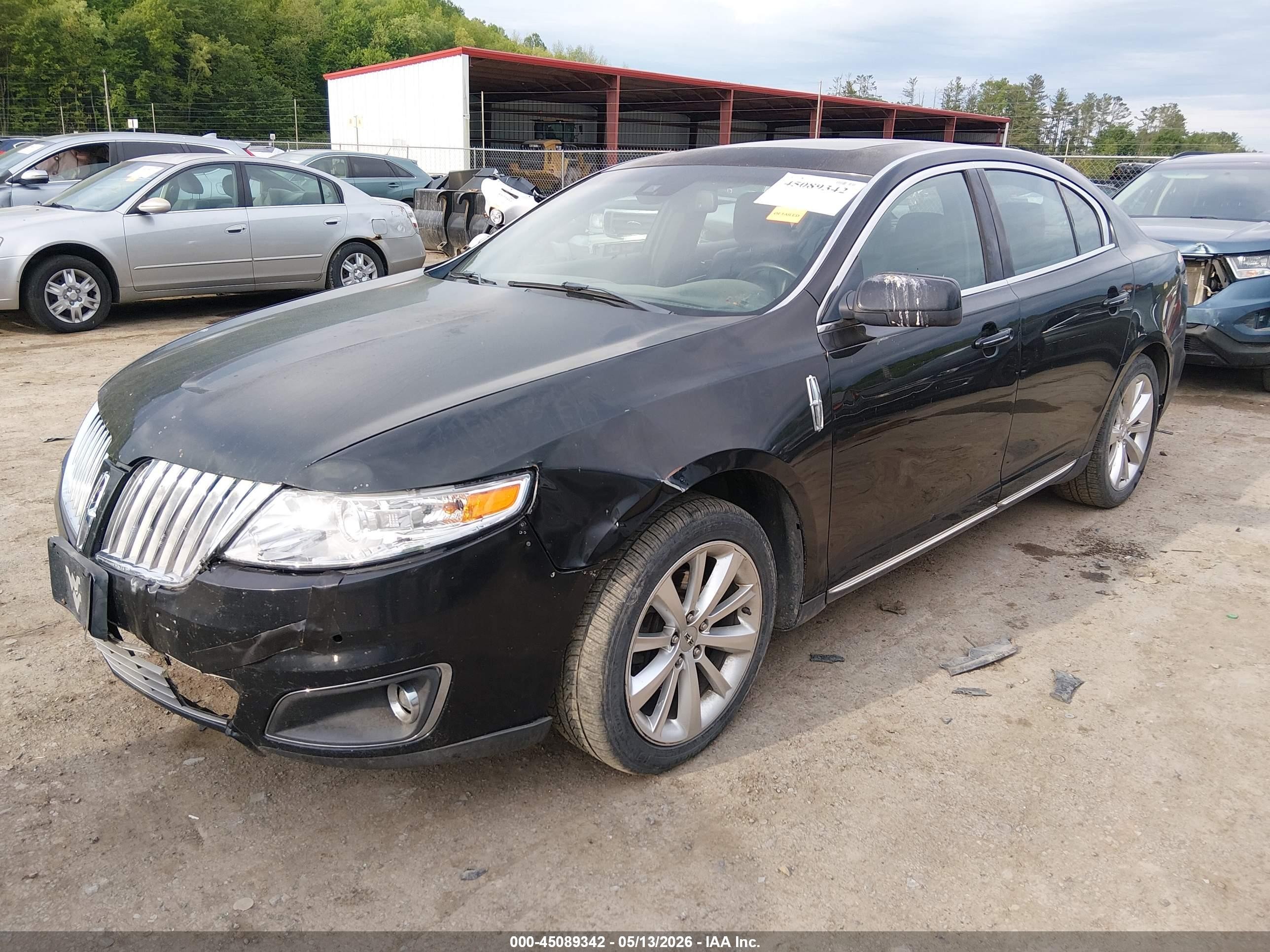 2009 Lincoln Mks Черный vin: 1LNHM94R19G604547