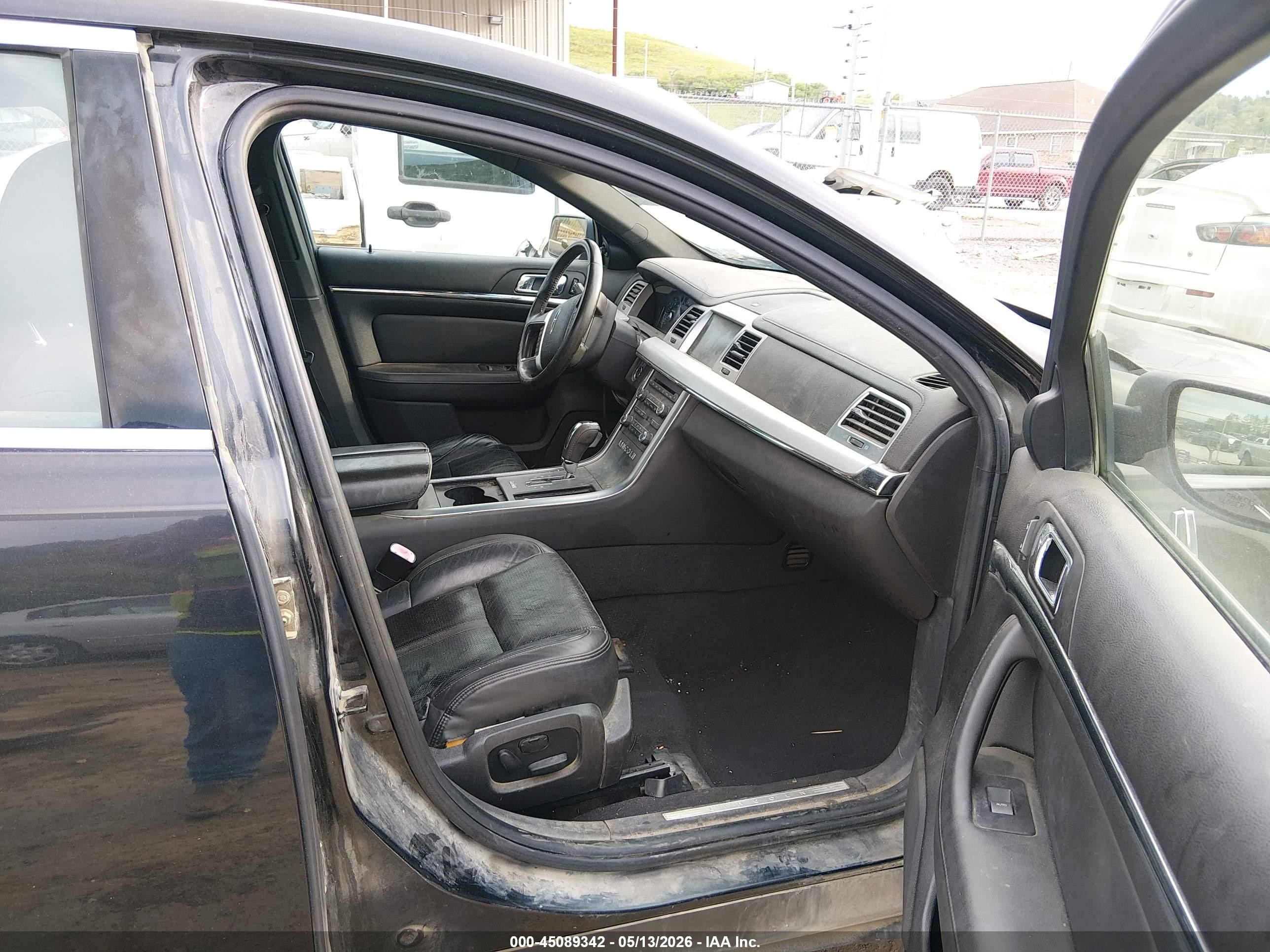 2009 Lincoln Mks Черный vin: 1LNHM94R19G604547
