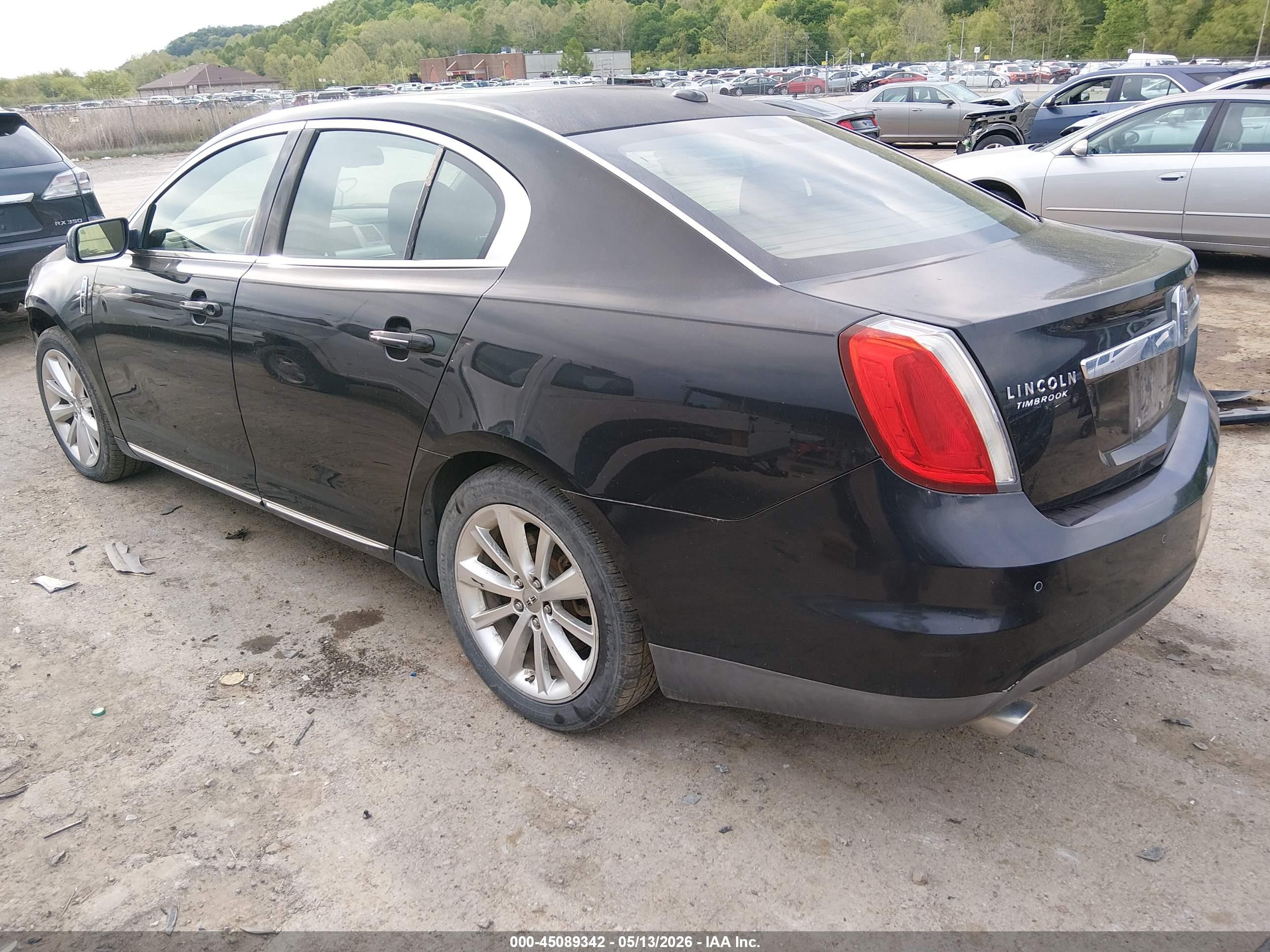 2009 Lincoln Mks Черный vin: 1LNHM94R19G604547