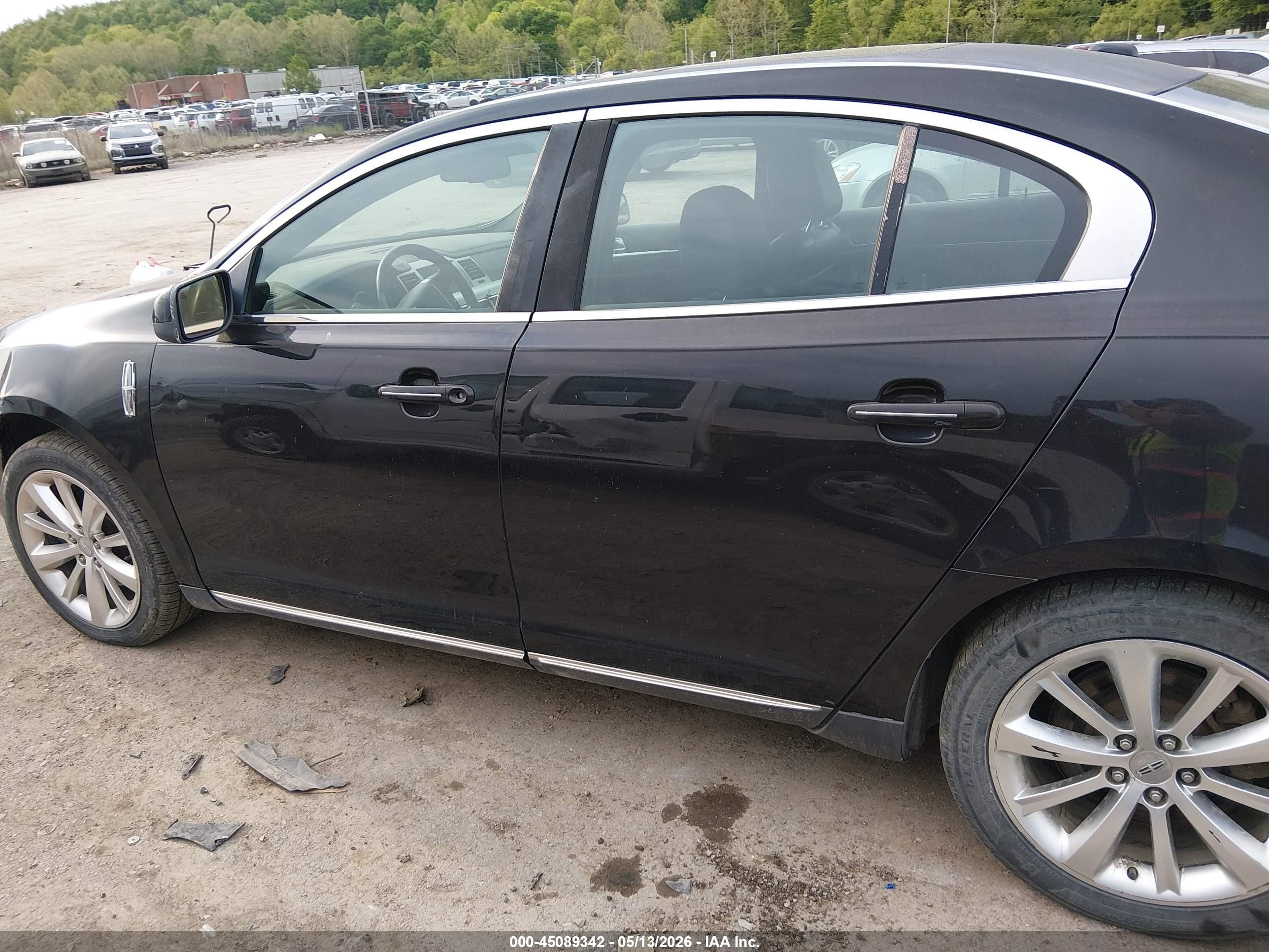 2009 Lincoln Mks Черный vin: 1LNHM94R19G604547