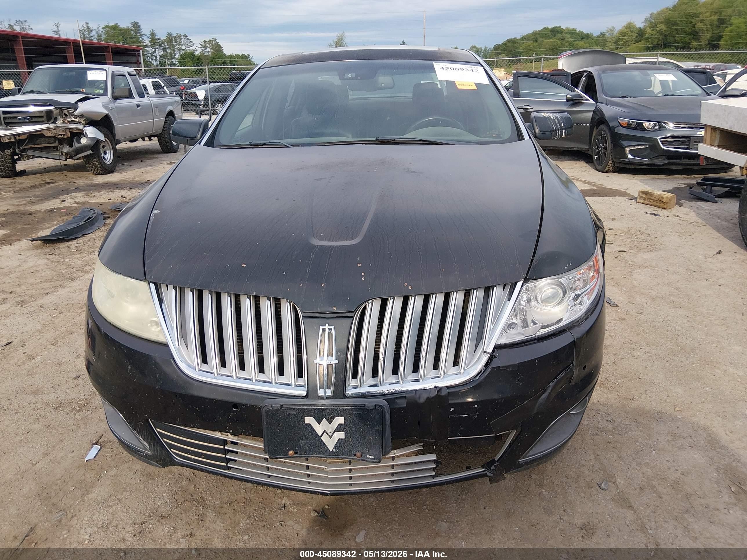 2009 Lincoln Mks Черный vin: 1LNHM94R19G604547