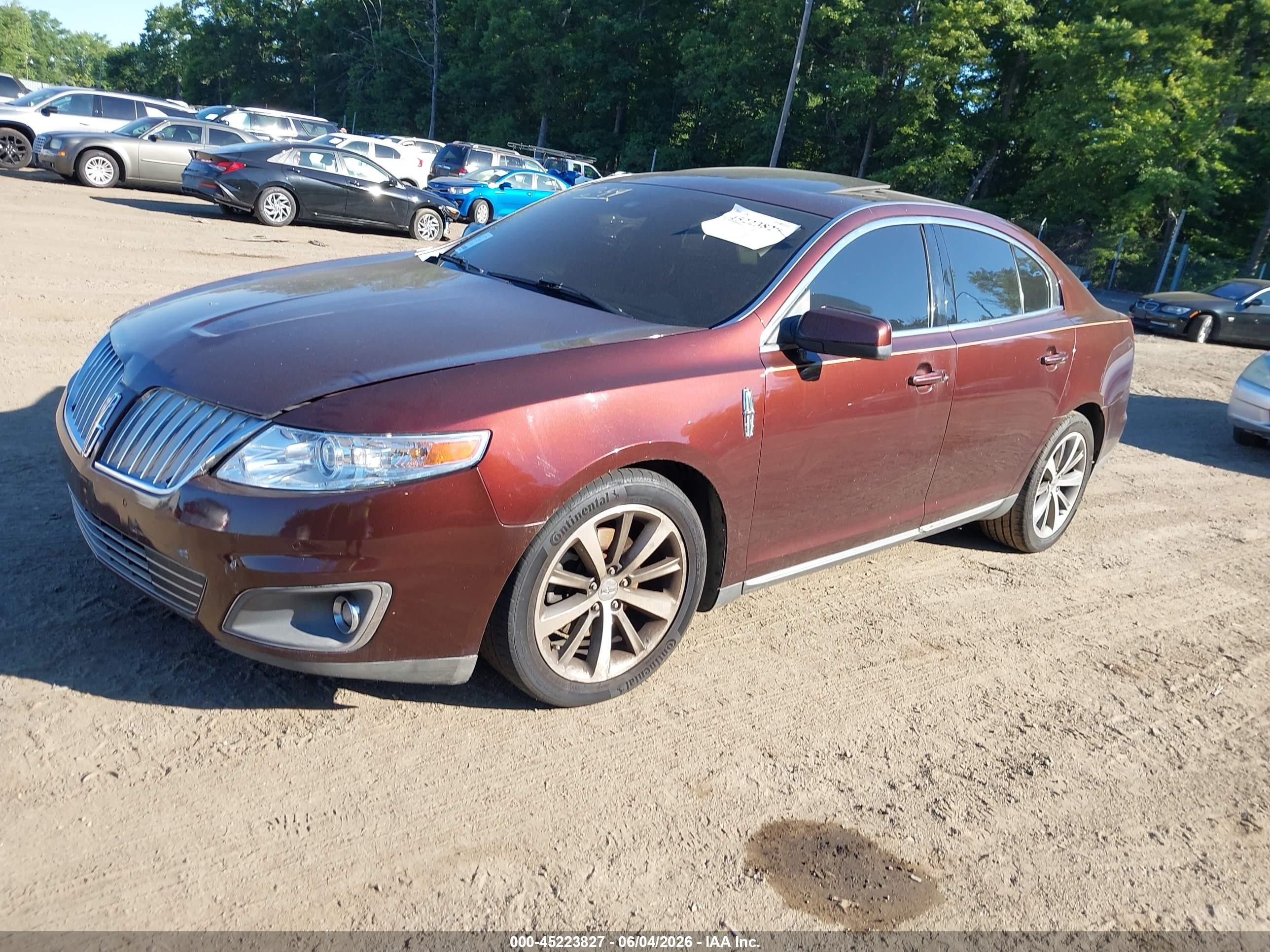 2009 Lincoln Mks   Бордовый vin: 1LNHM94R29G613757