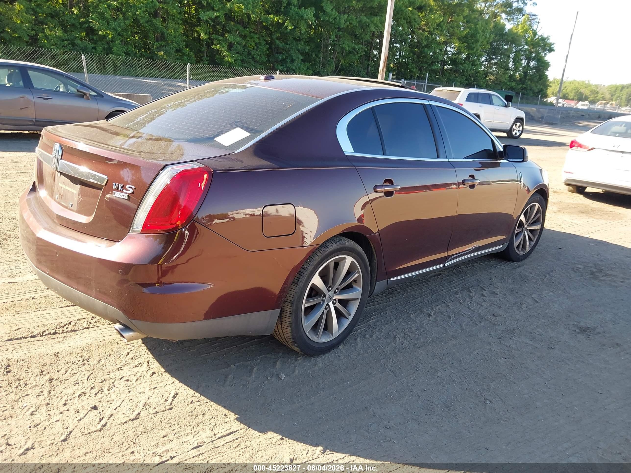 2009 Lincoln Mks   Бордовый vin: 1LNHM94R29G613757