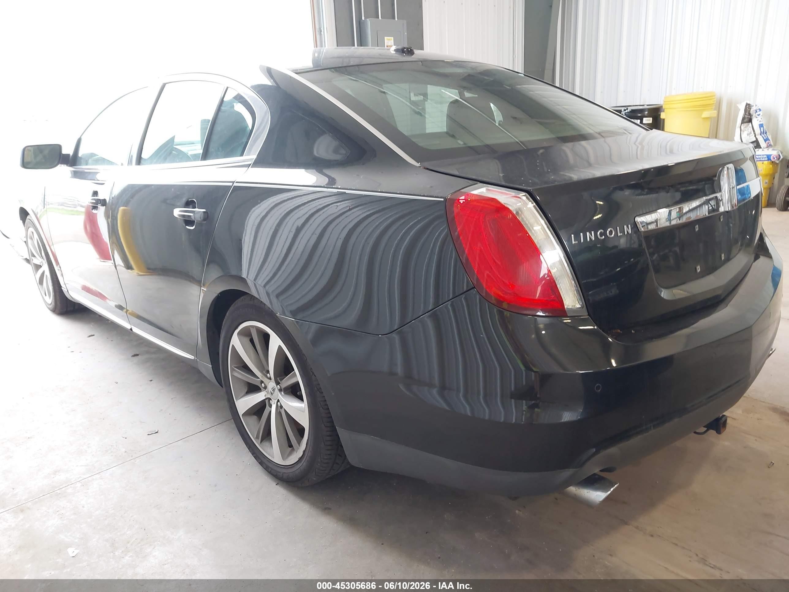 2009 Lincoln Mks   Black vin: 1LNHM94R49G606468