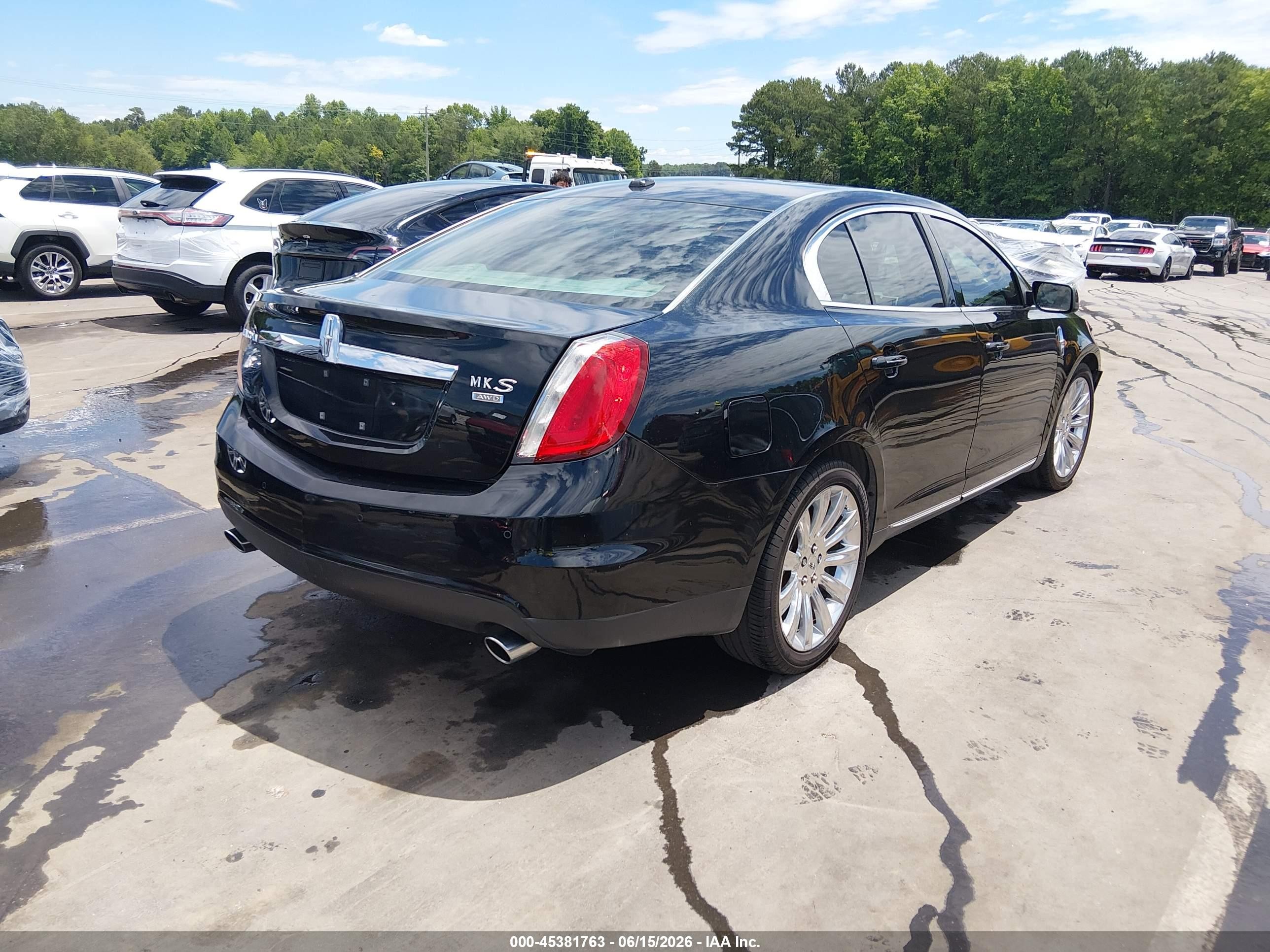 2009 Lincoln Mks   Черный vin: 1LNHM94R59G626390