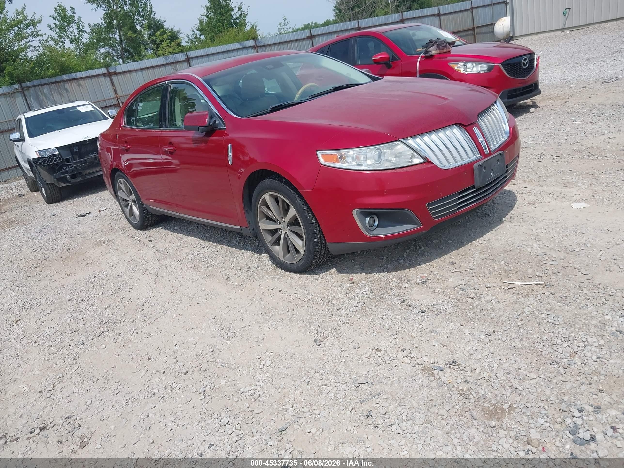 2009 Lincoln Mks   Red vin: 1LNHM94R79G606254