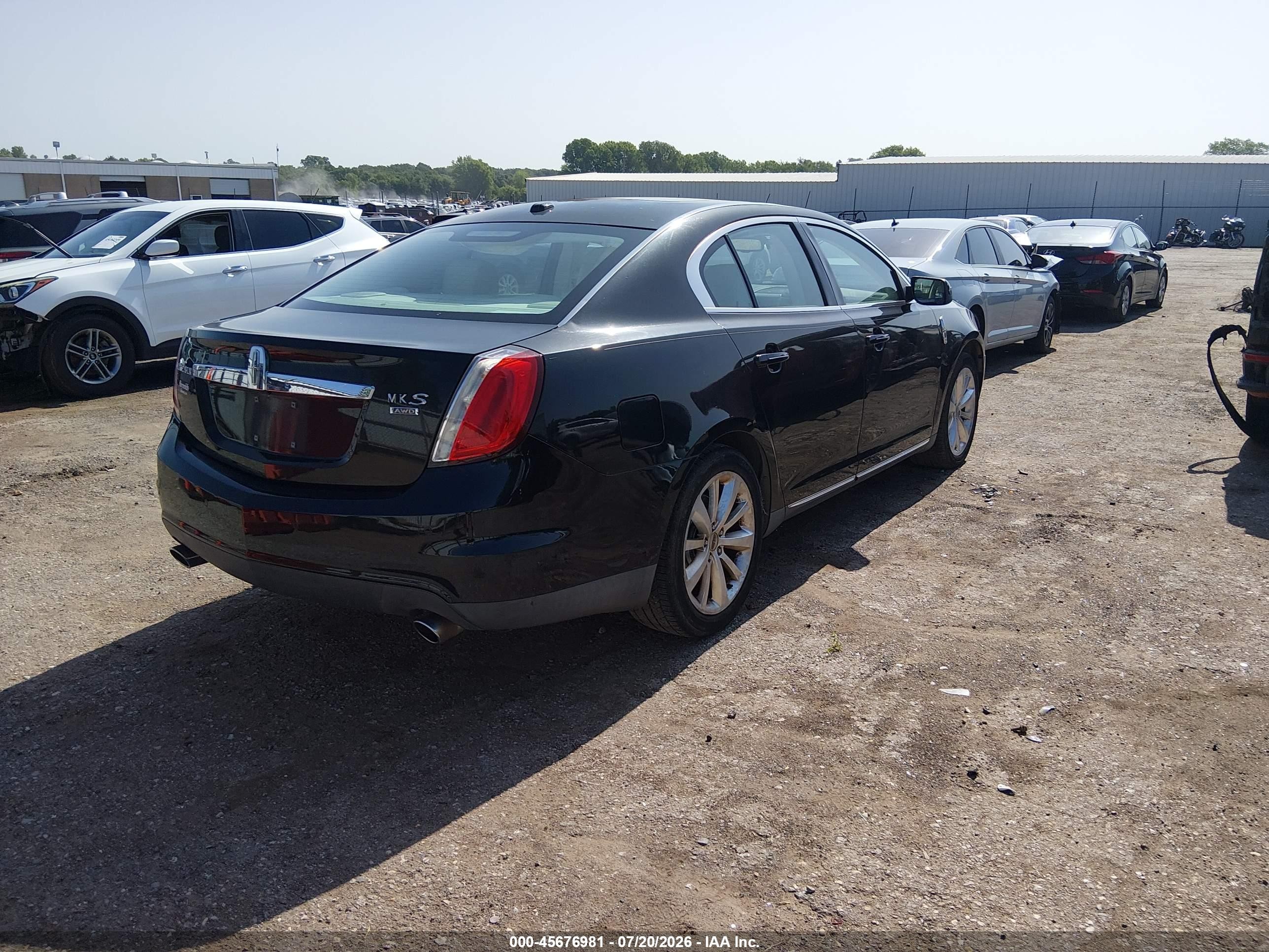 2009 Lincoln Mks   Черный vin: 1LNHM94R99G607034