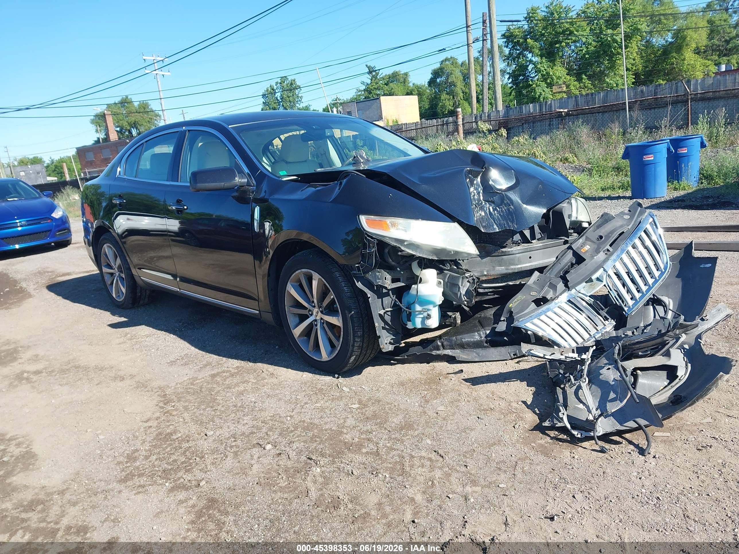 2009 Lincoln Mks   Black vin: 1LNHM94RX9G600433
