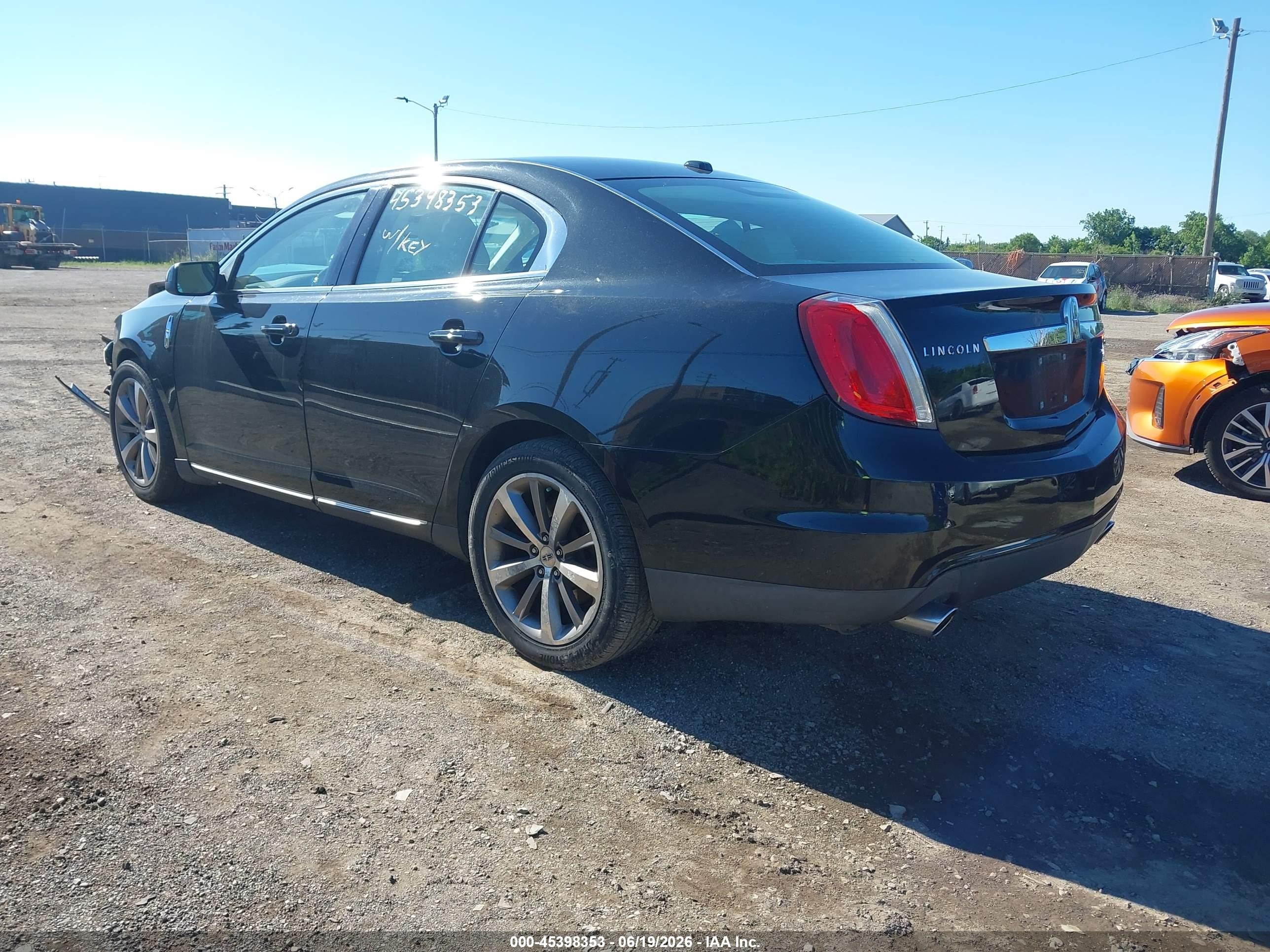 2009 Lincoln Mks   Black vin: 1LNHM94RX9G600433