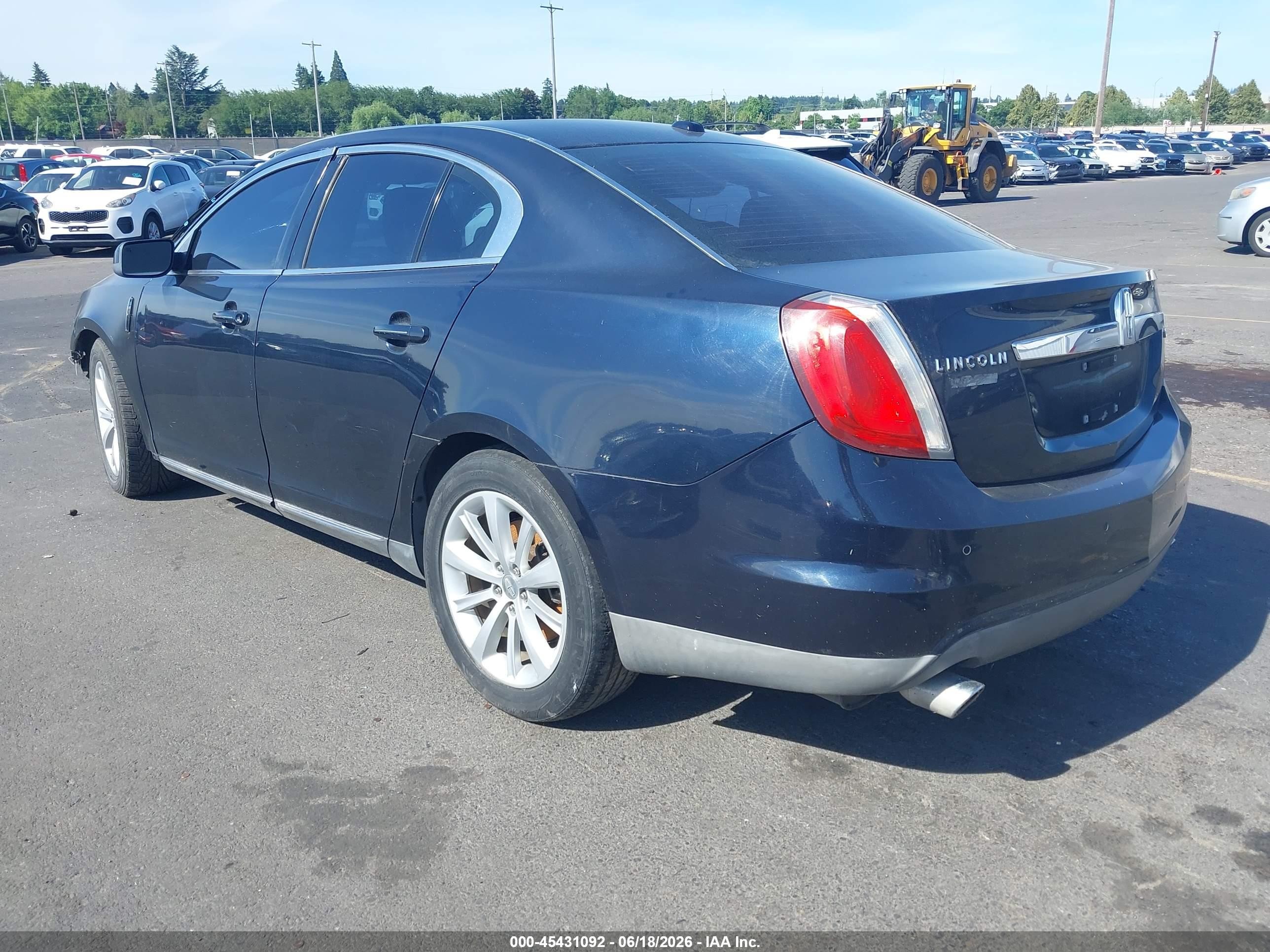 2009 Lincoln Mks   Dark Blue vin: 1LNHM94RX9G608922