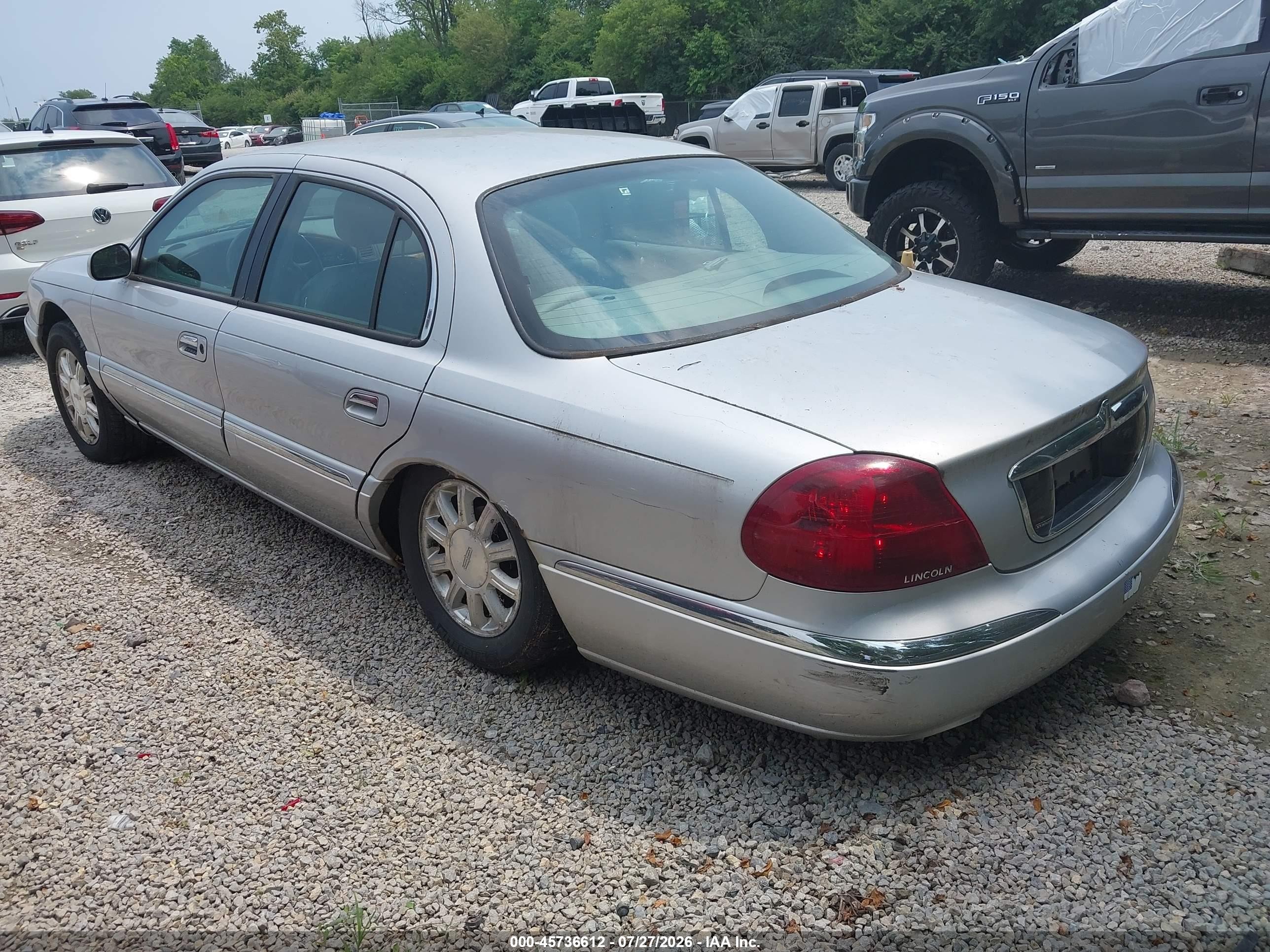 2000 Lincoln Continental   Gray vin: 1LNHM97V0YY814655