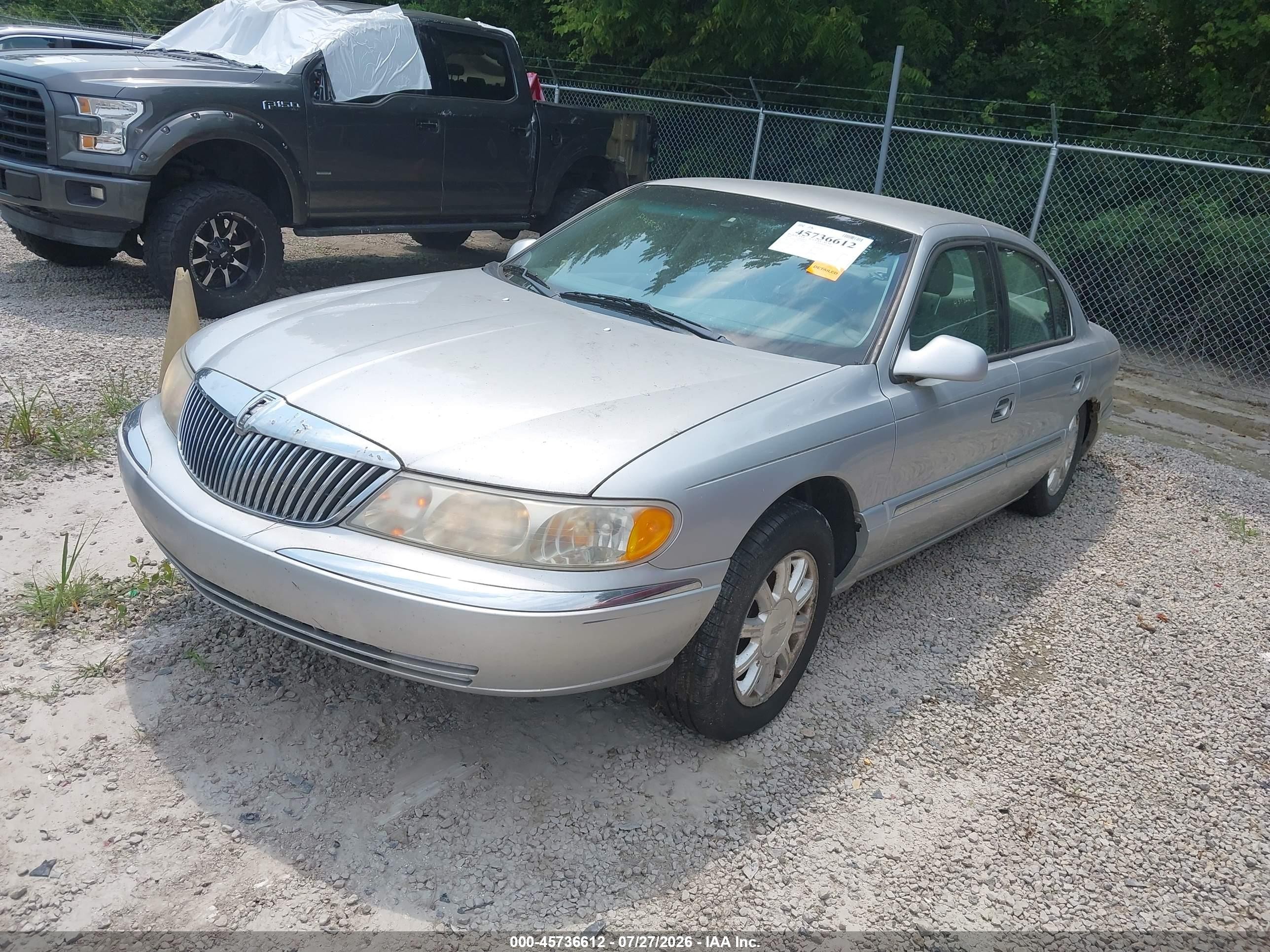 2000 Lincoln Continental   Gray vin: 1LNHM97V0YY814655
