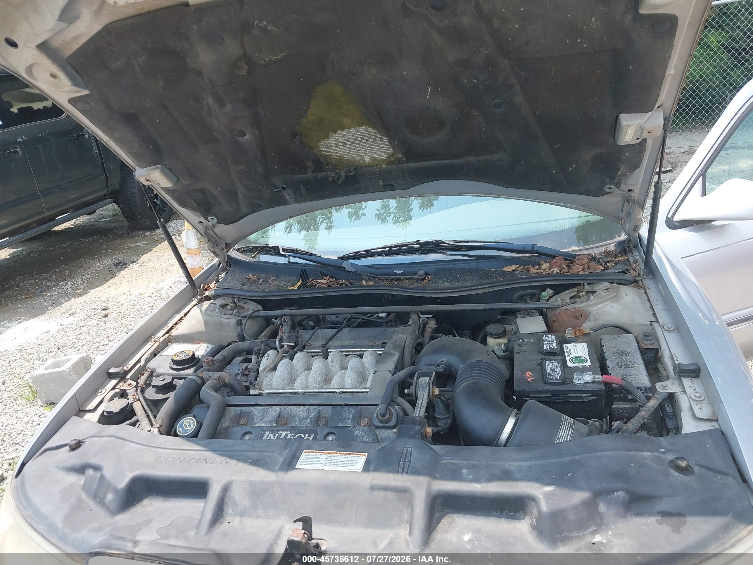 2000 Lincoln Continental   Gray vin: 1LNHM97V0YY814655