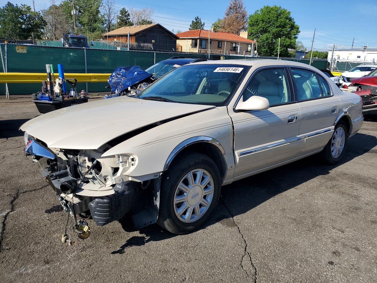 2002 Lincoln Continental Cream vin: 1LNHM97V92Y600531