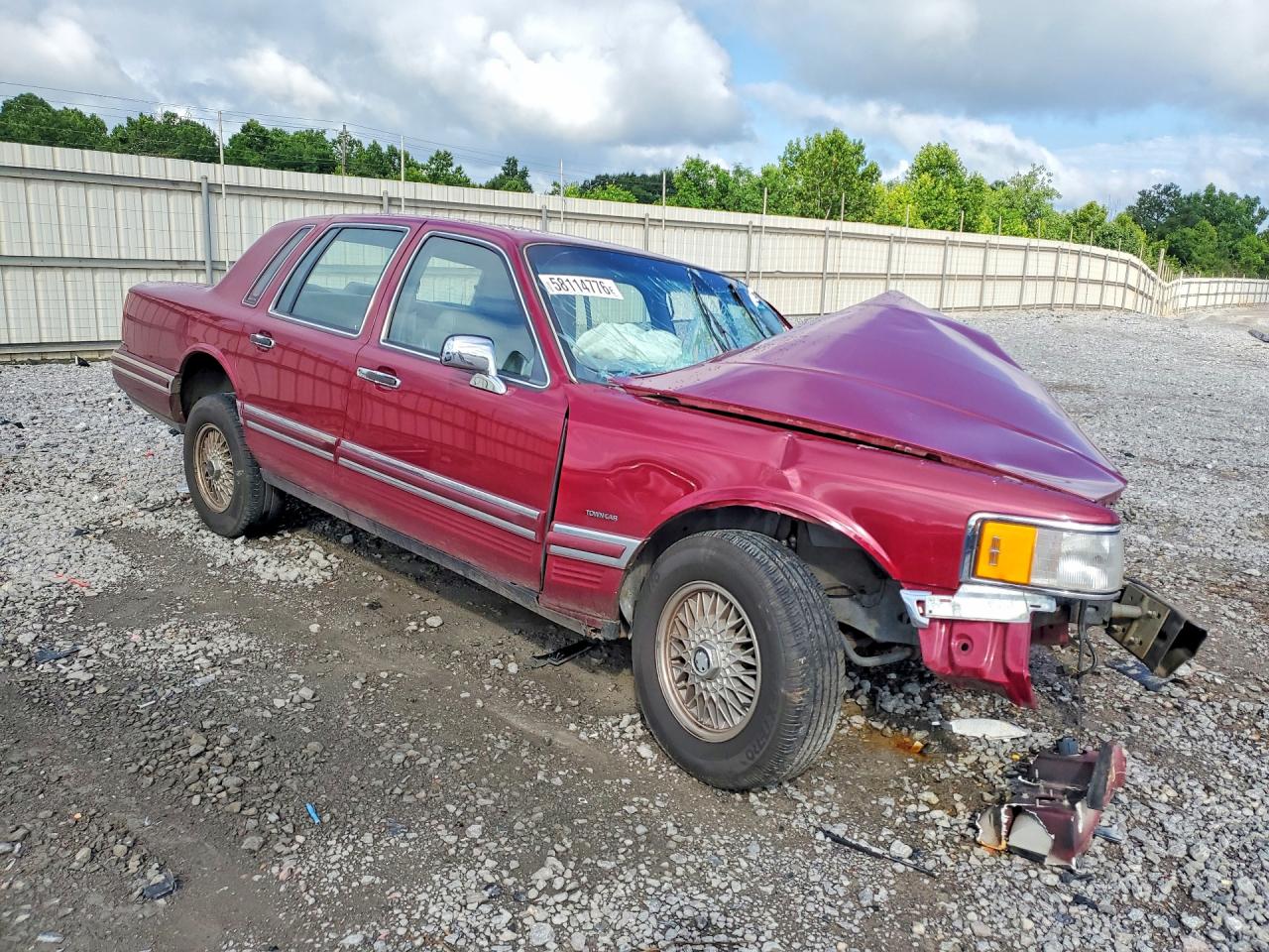 1993 Lincoln Town Car Executive Красный vin: 1LNLM81W8PY773258