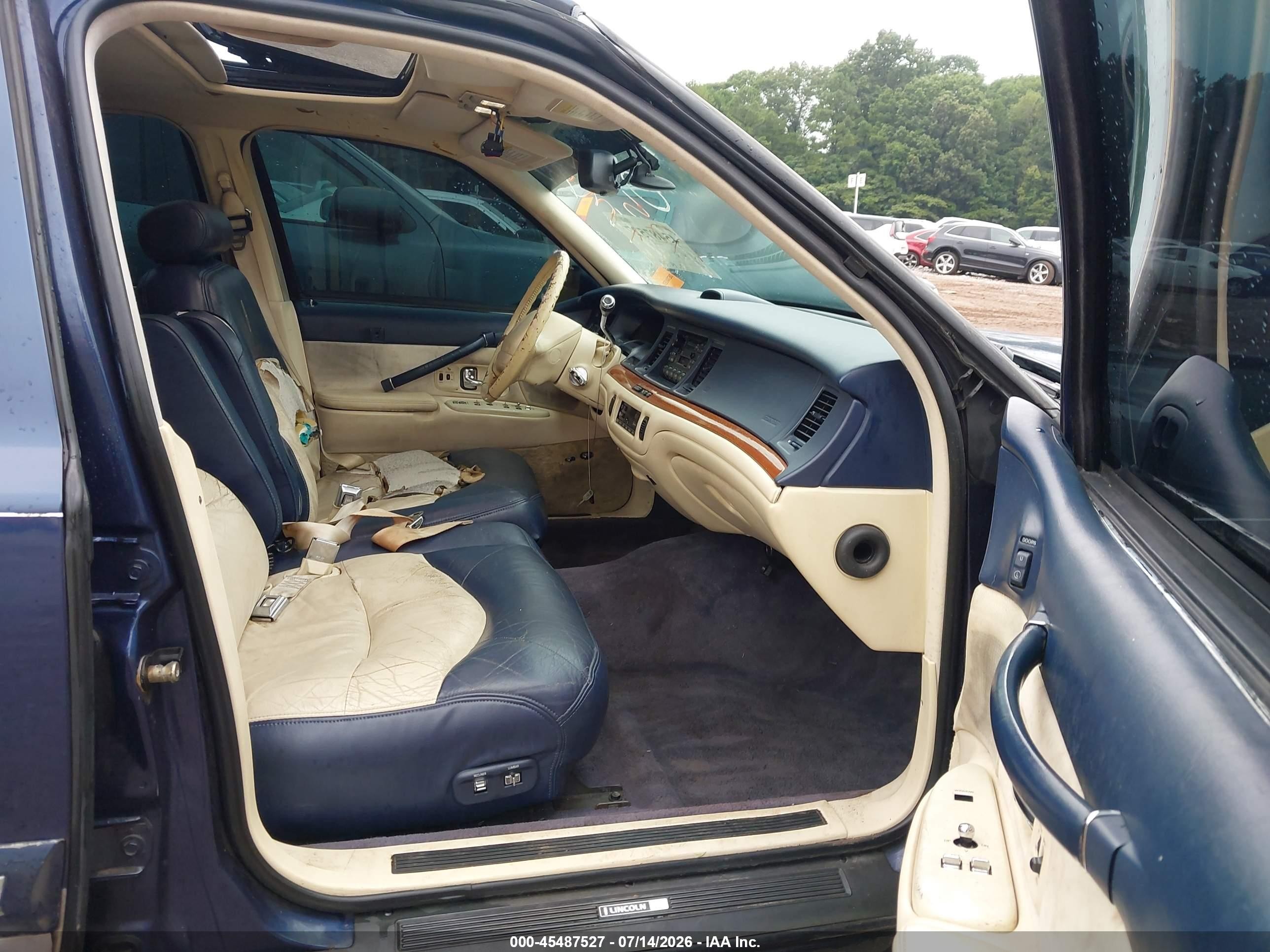 1995 Lincoln Town Car Signature/spinnaker Blue vin: 1LNLM82W9SY725940