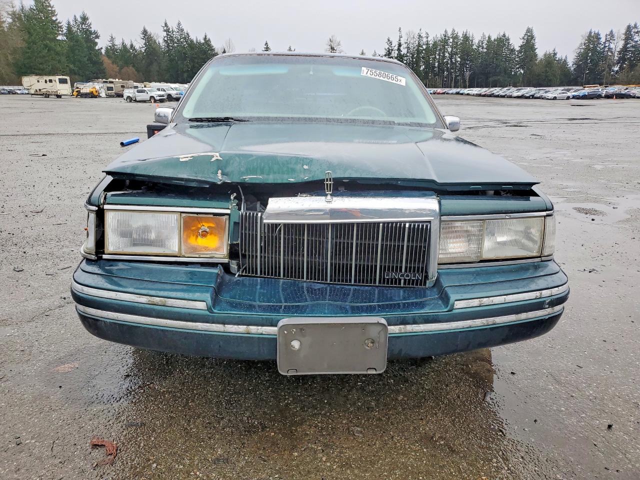 1992 Lincoln Town Car Signature Green vin: 1LNLM82WXNY740189