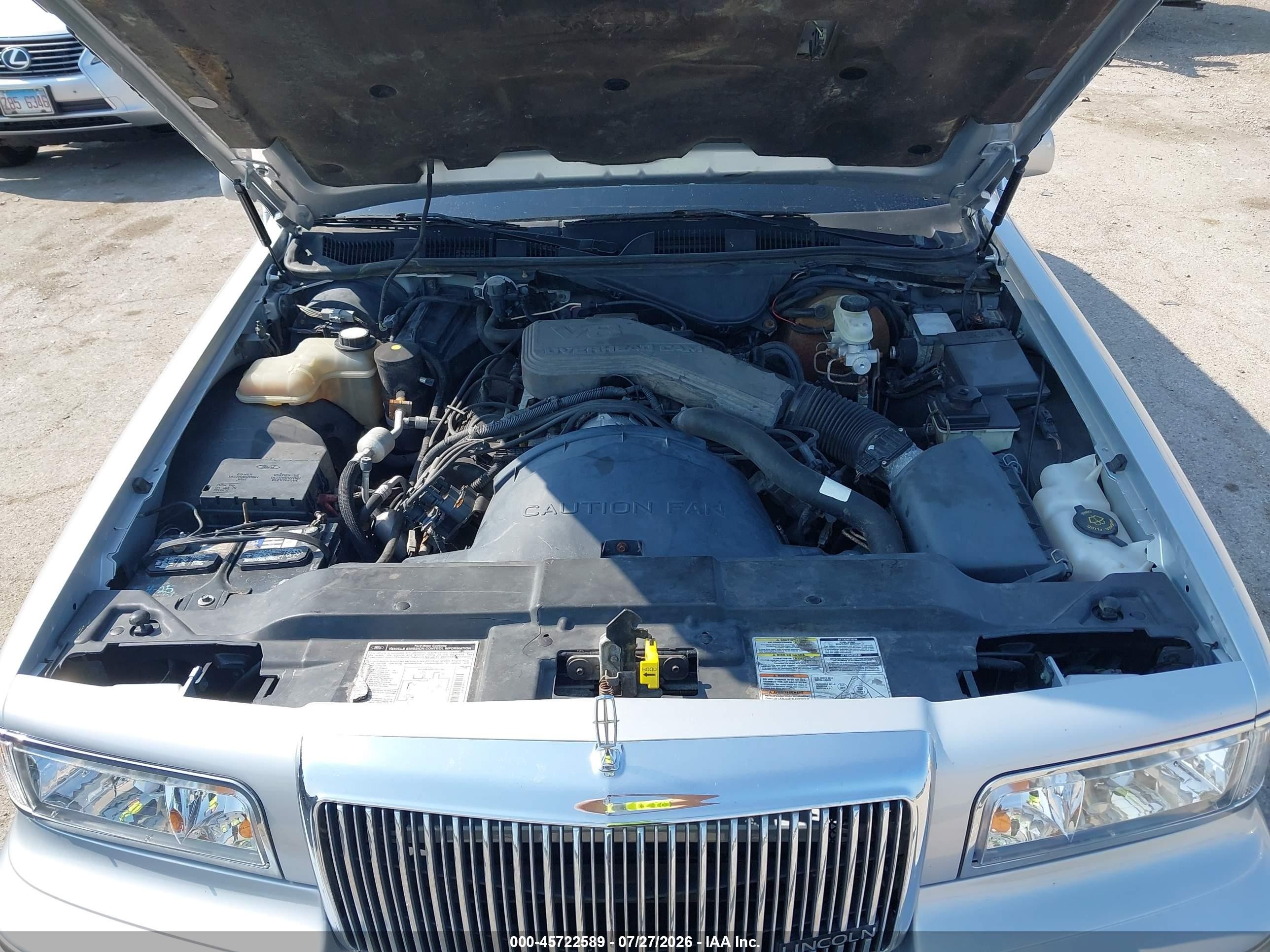 1995 Lincoln Town Car Cartier Серебряный vin: 1LNLM83WXSY721183
