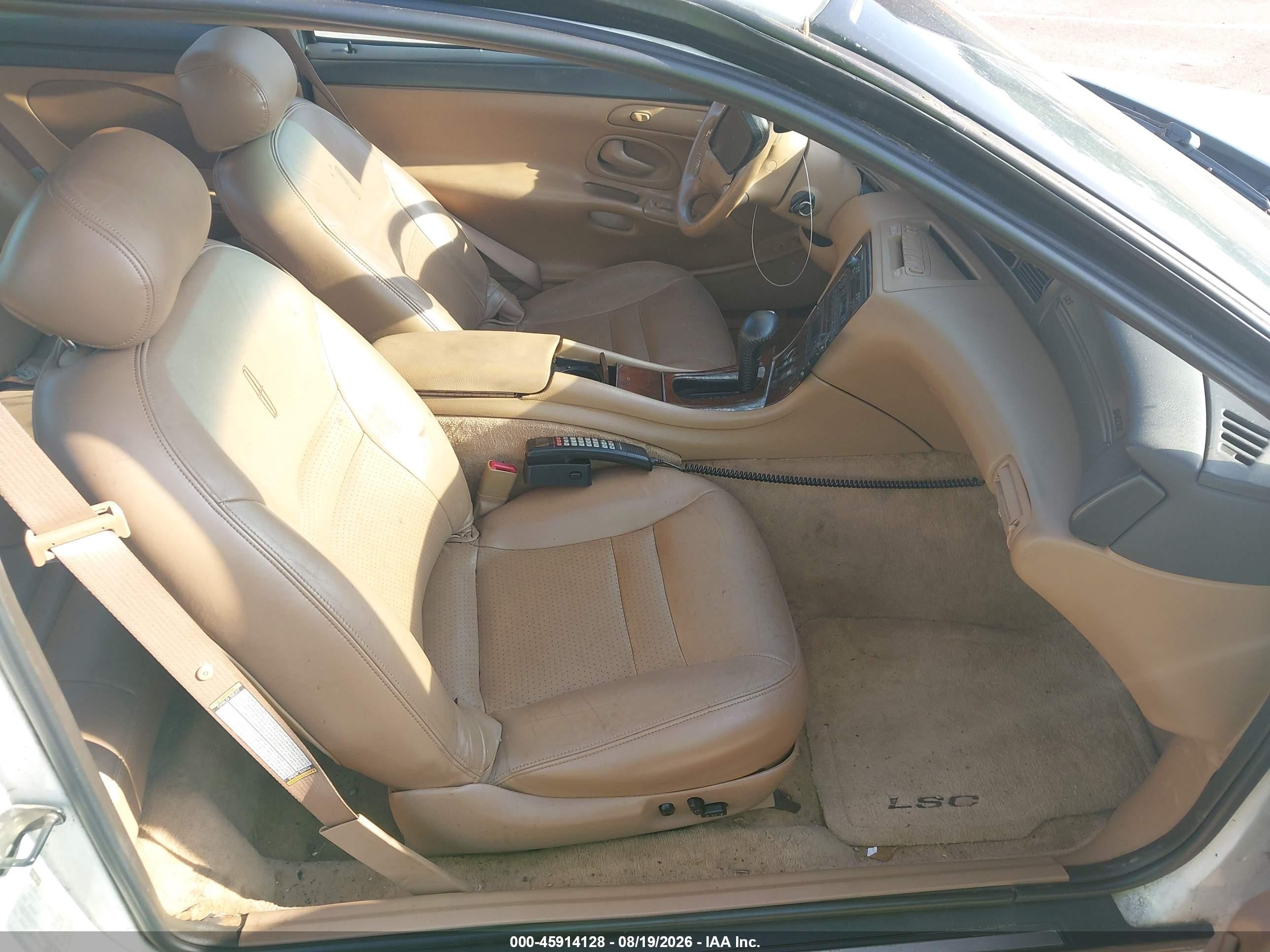 1996 Lincoln Mark Viii Lsc/diamond Anniversary White vin: 1LNLM91V1TY709974