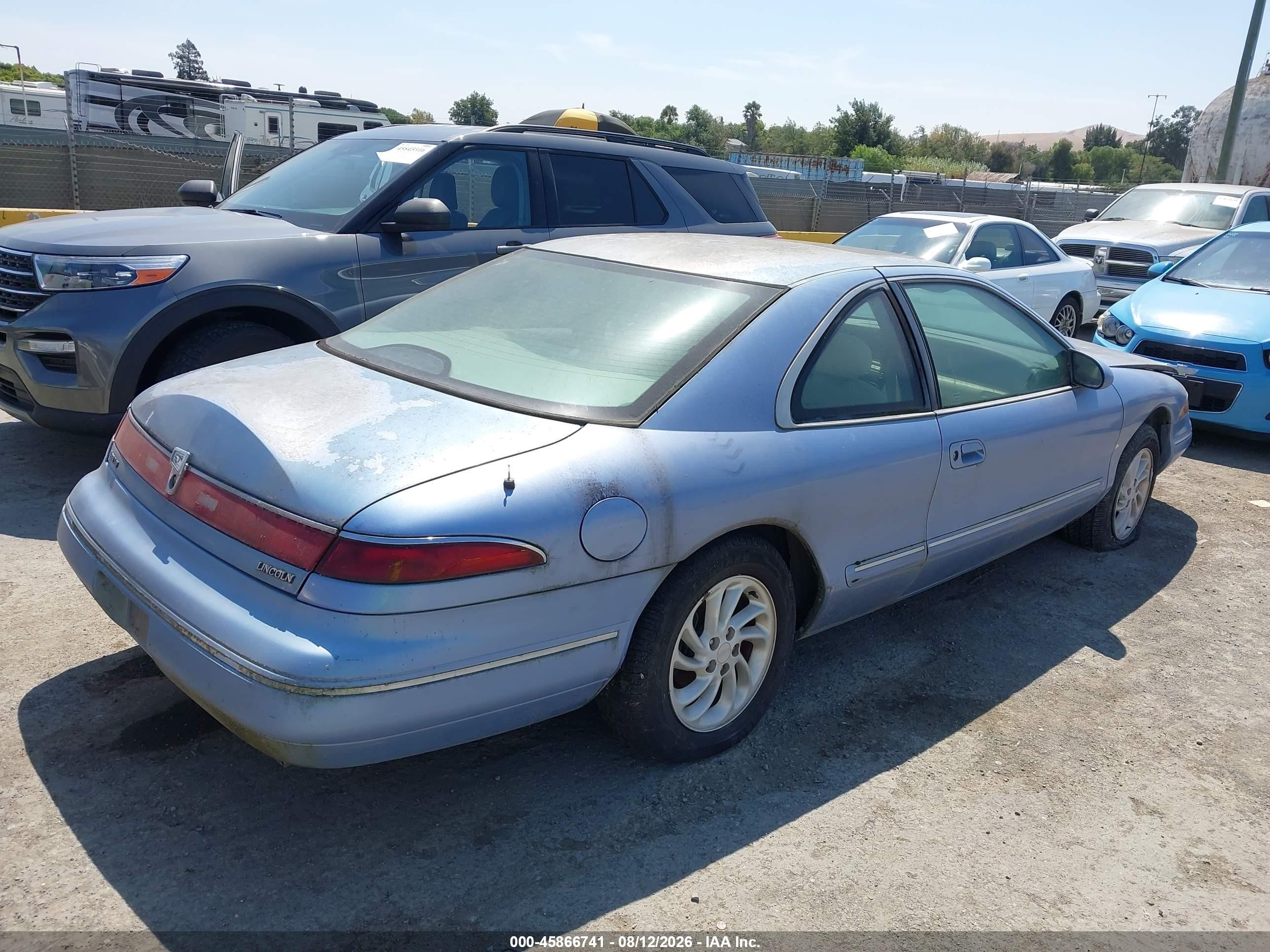 1995 Lincoln Mark Viii Lsc Light Blue vin: 1LNLM91V5SY703366