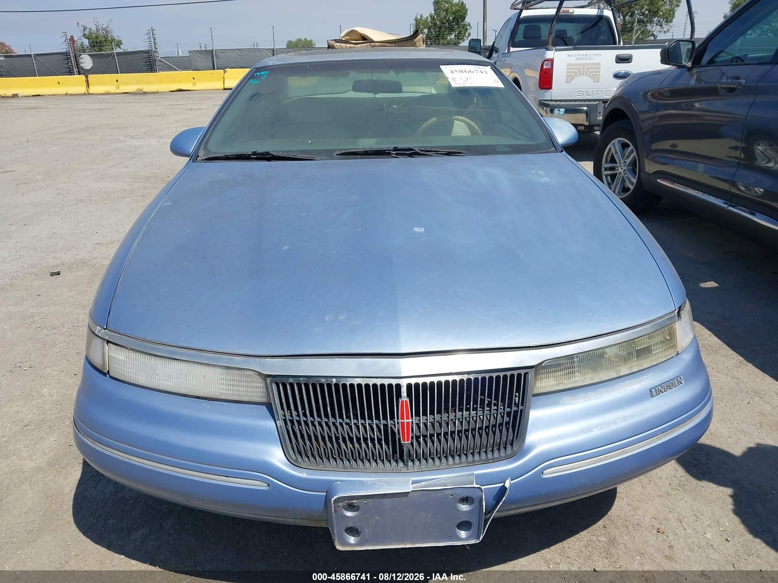 1995 Lincoln Mark Viii Lsc Light Blue vin: 1LNLM91V5SY703366