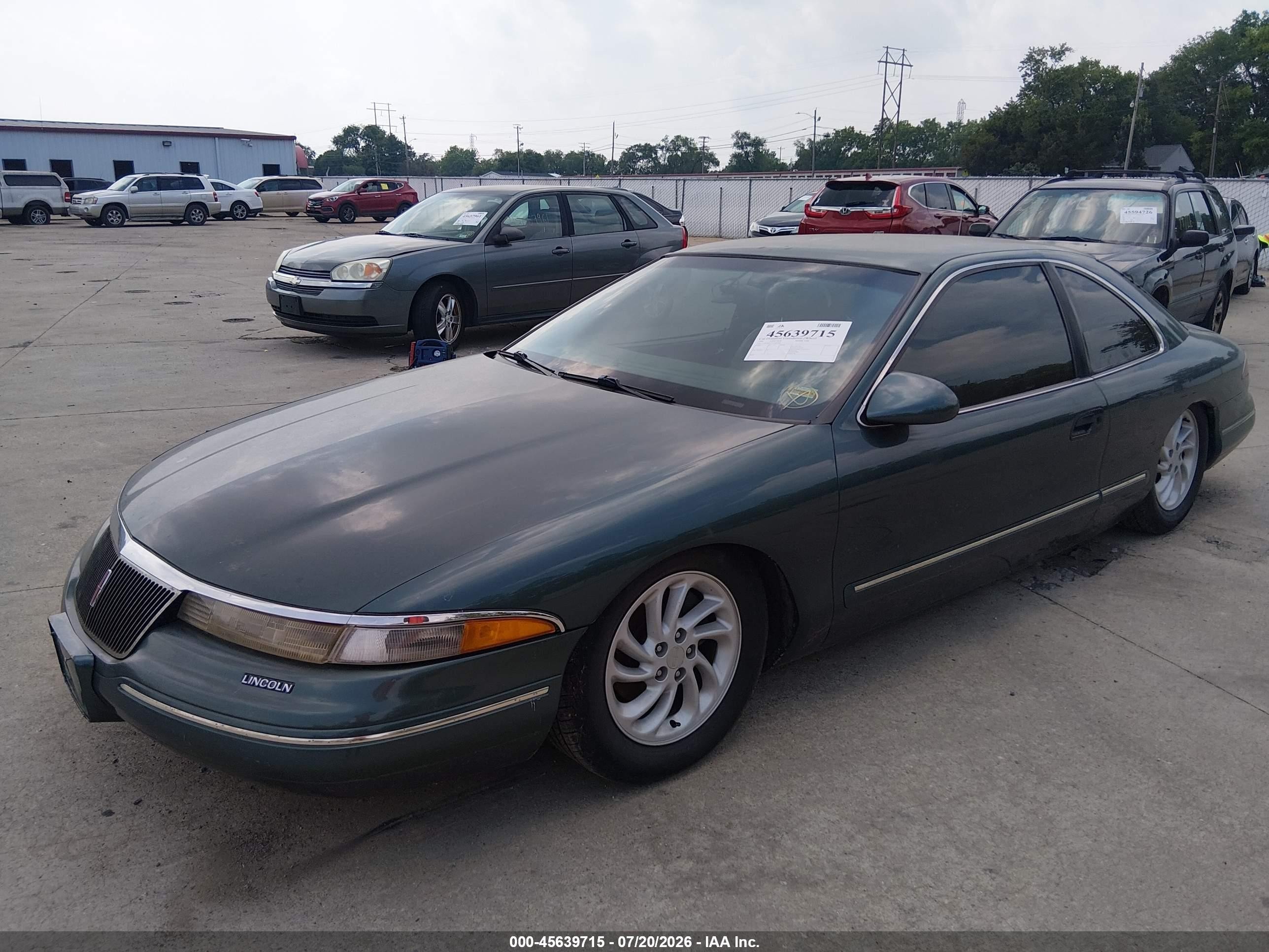 1996 Lincoln Mark Viii Lsc/diamond Anniversary Green vin: 1LNLM91V5TY665686