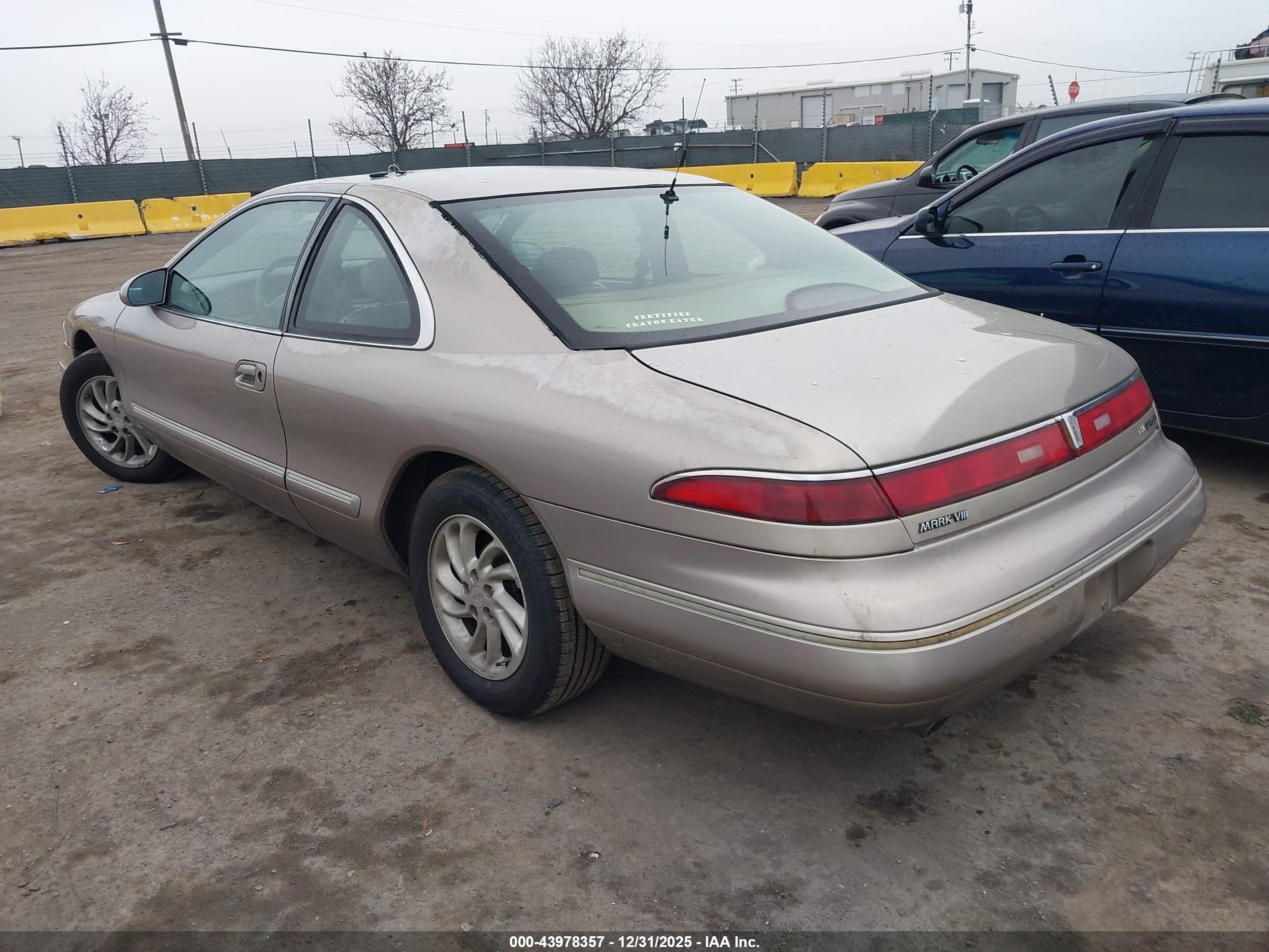 1995 Lincoln Mark Viii Lsc Gold vin: 1LNLM91V6SY764483