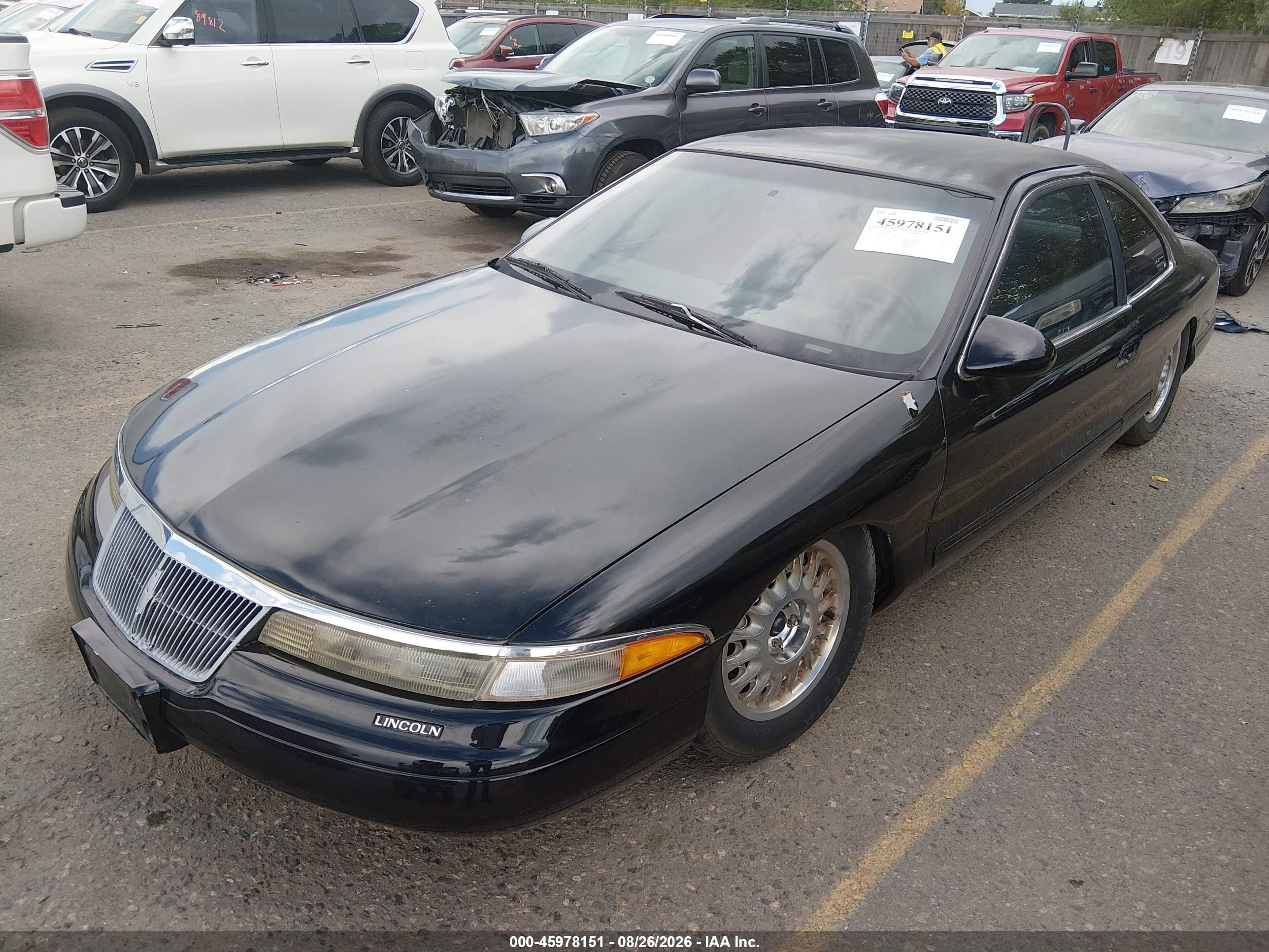 1994 Lincoln Mark Viii   Black vin: 1LNLM91V9RY668325