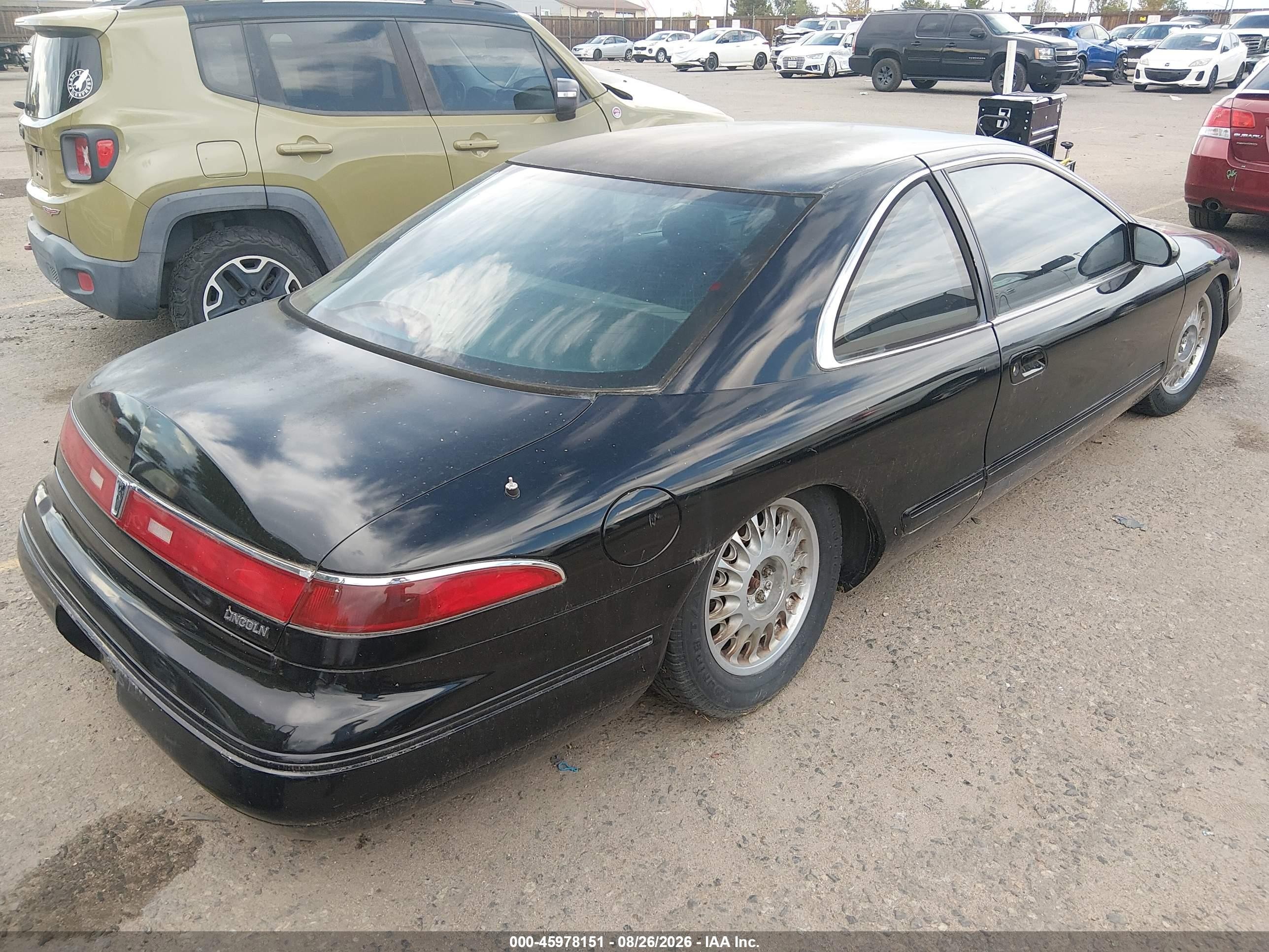 1994 Lincoln Mark Viii   Black vin: 1LNLM91V9RY668325