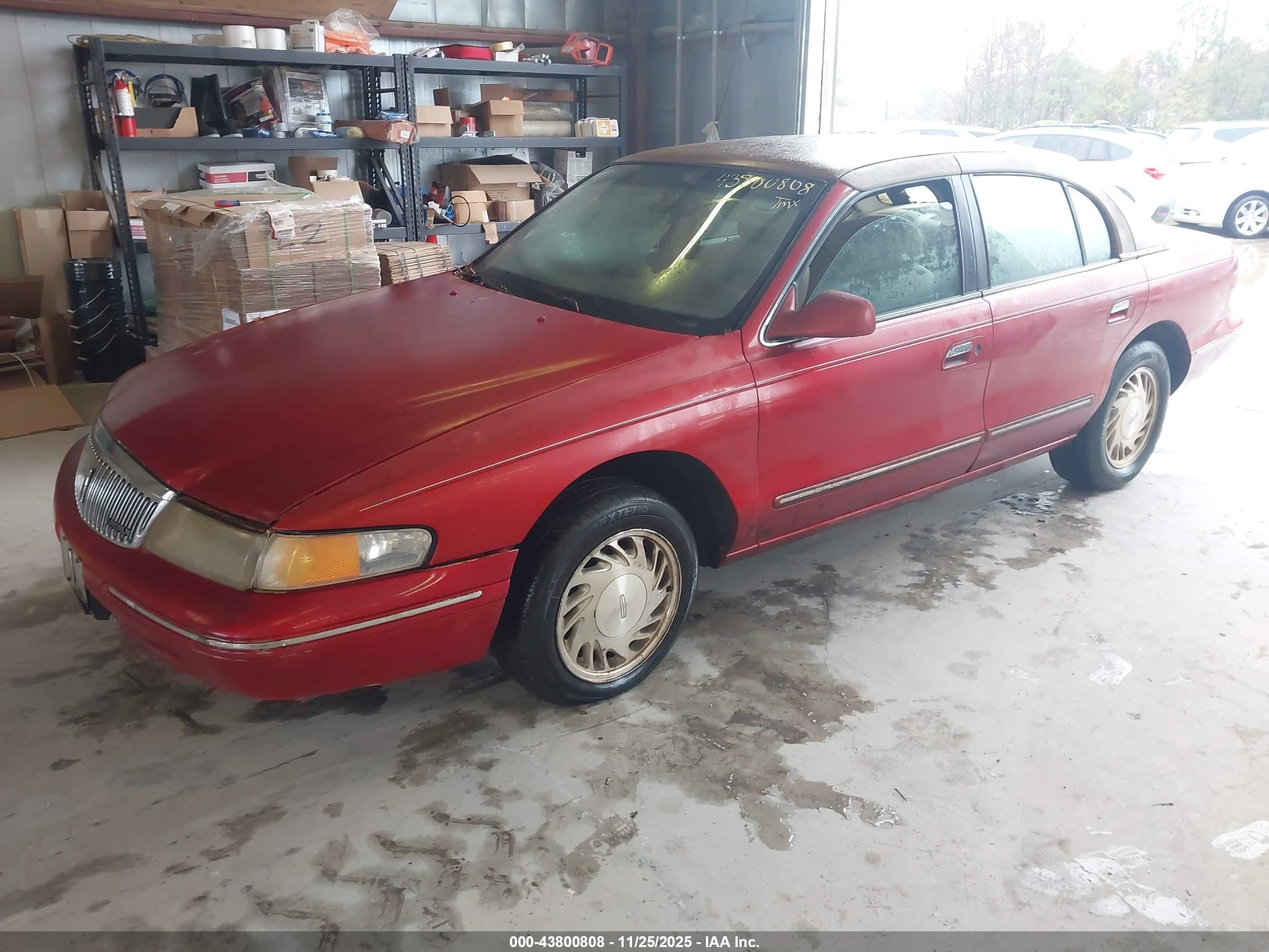 1997 Lincoln Continental   Red vin: 1LNLM97V3VY650906