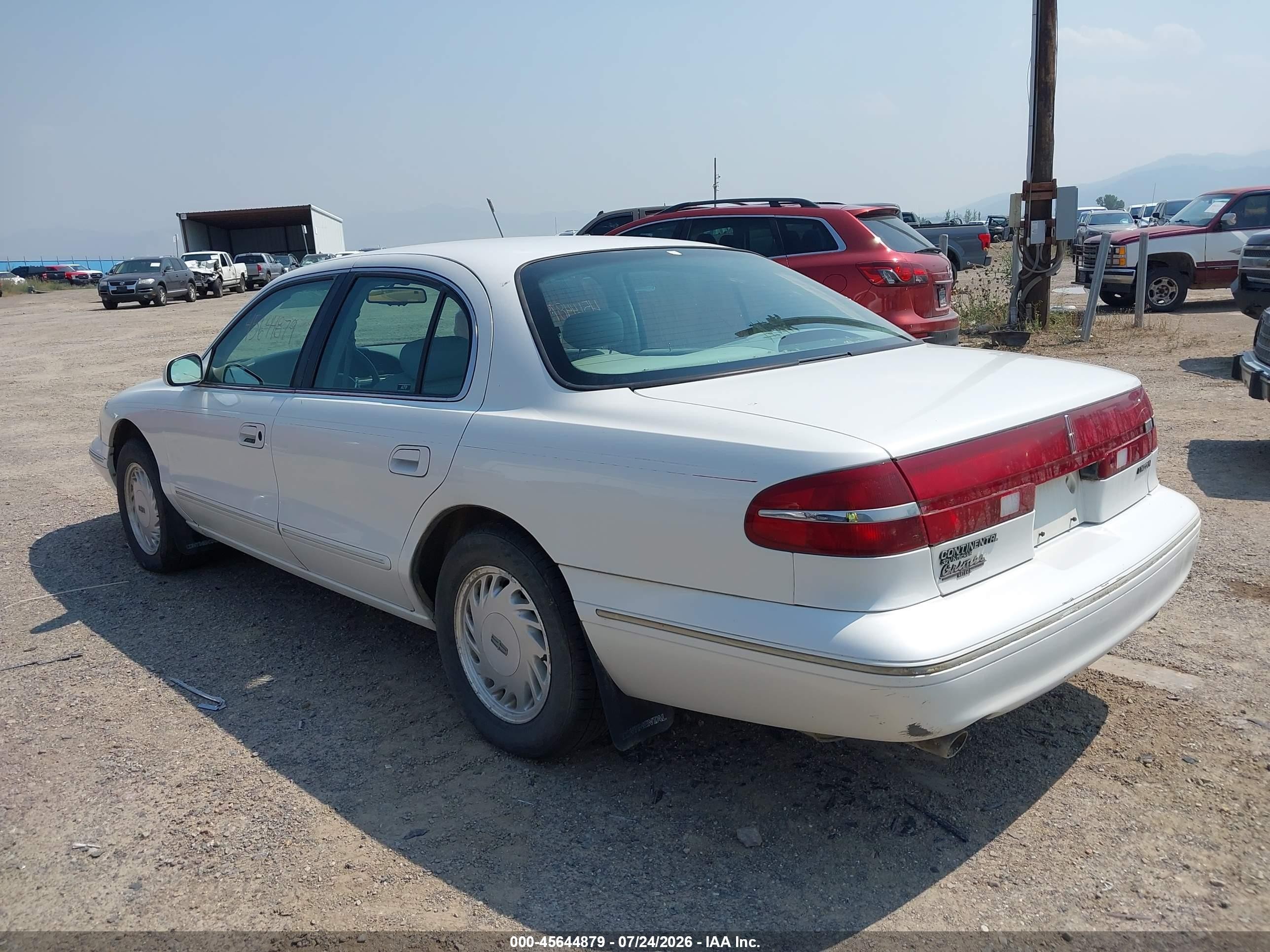 1996 Lincoln Continental Diamond Annive/spinnaker White vin: 1LNLM97V4TY612937