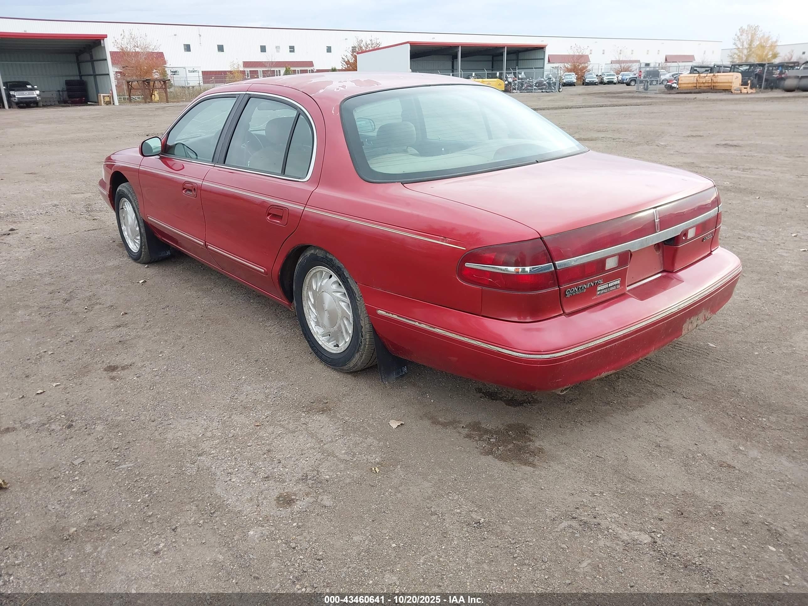 1996 Lincoln Continental Diamond Annive/spinnaker Maroon vin: 1LNLM97V6TY695111