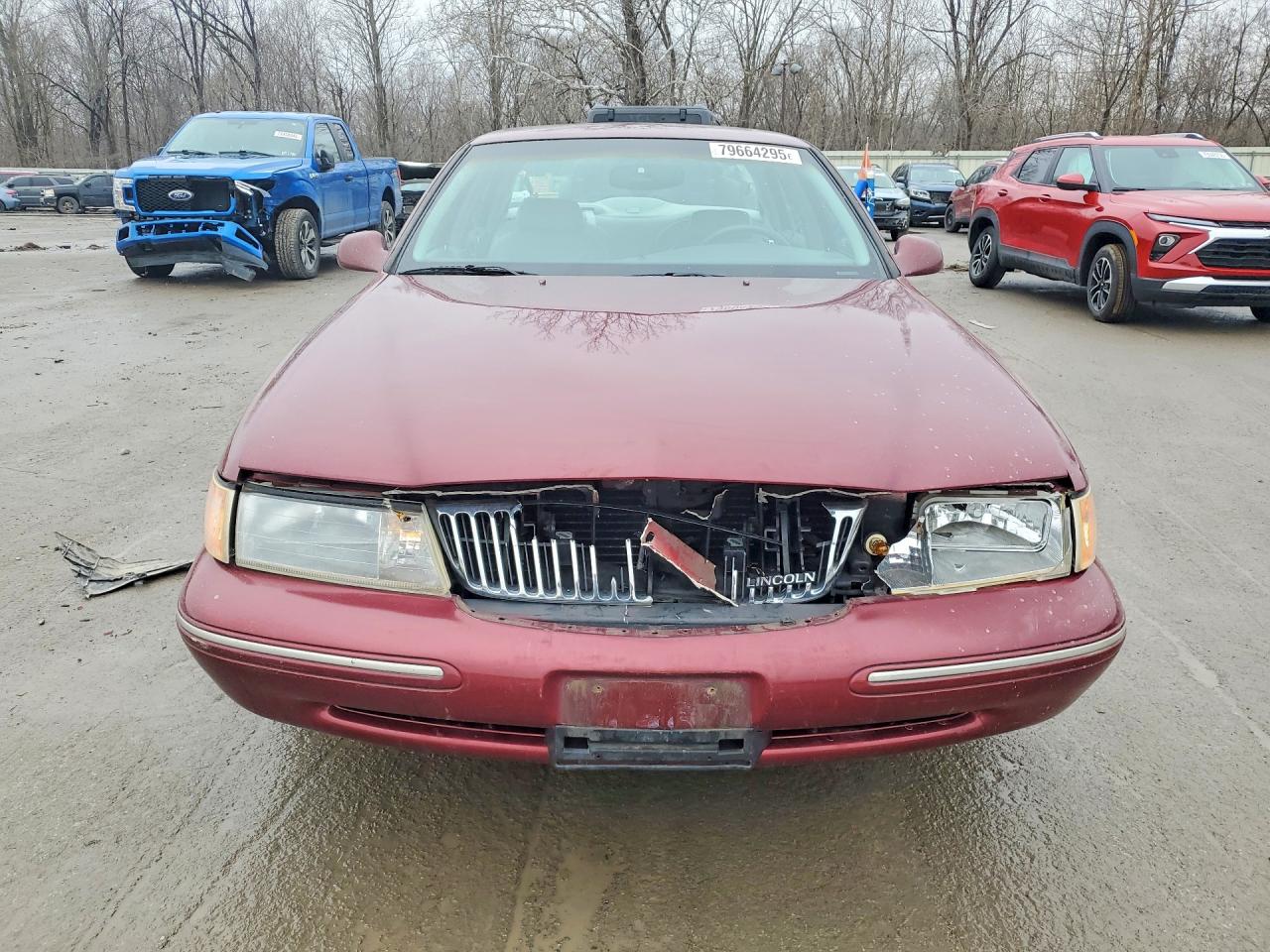 1997 Lincoln Continental Burgundy vin: 1LNLM97V7VY679714
