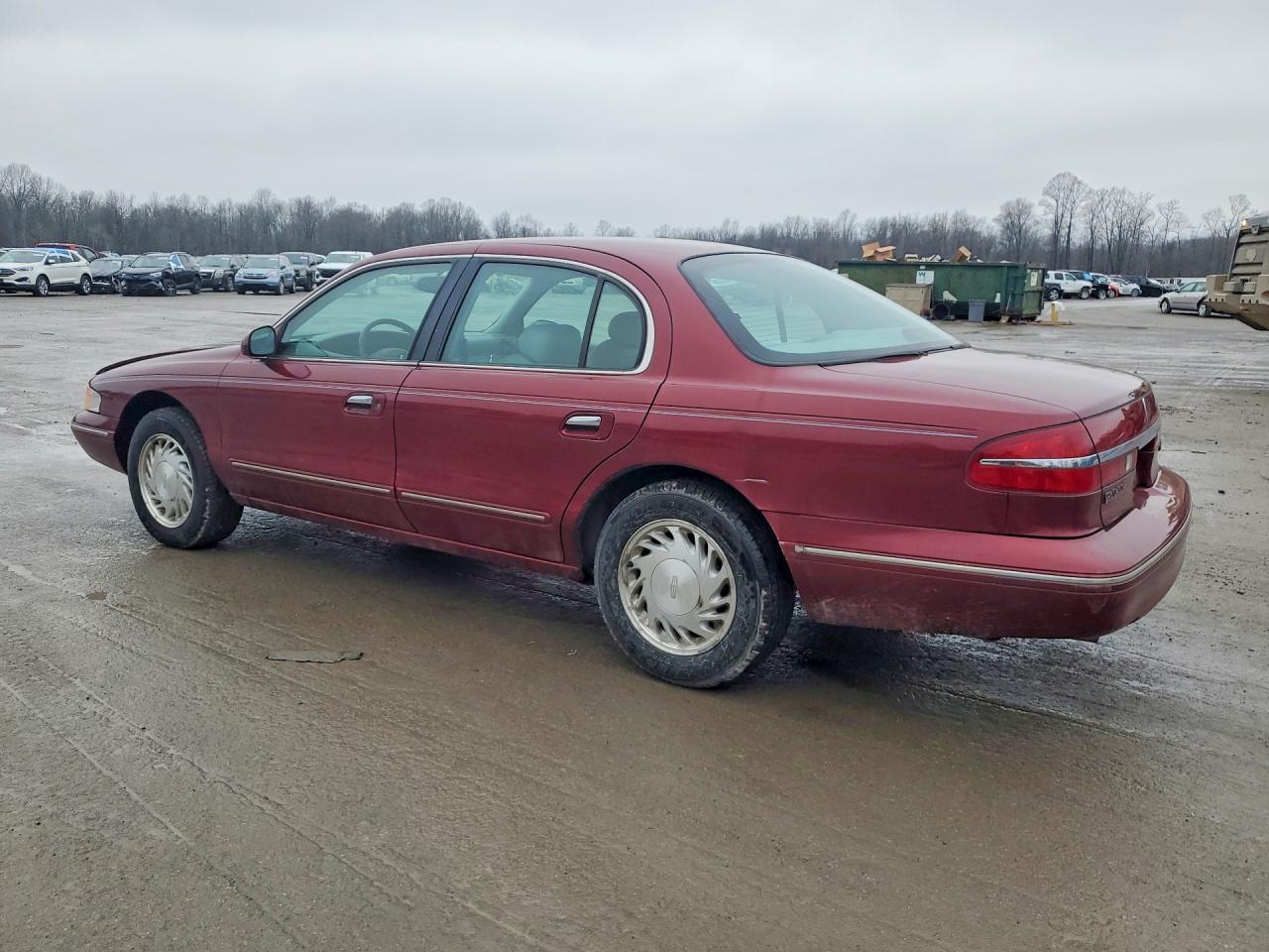 1997 Lincoln Continental Burgundy vin: 1LNLM97V7VY679714